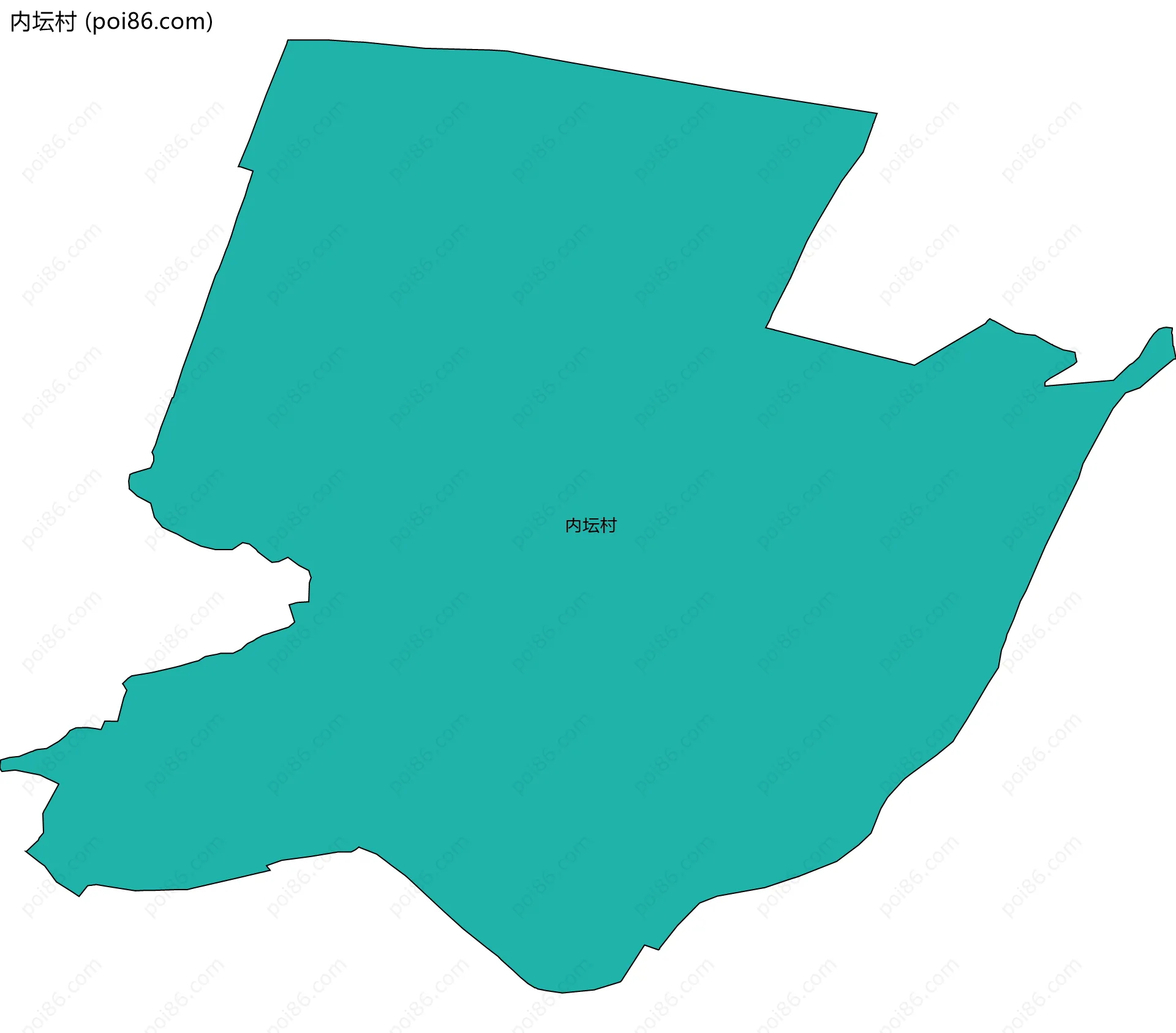 内坛村边界地图