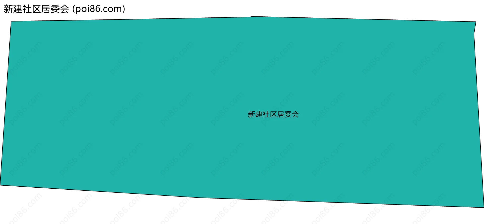 新建社区居委会边界地图