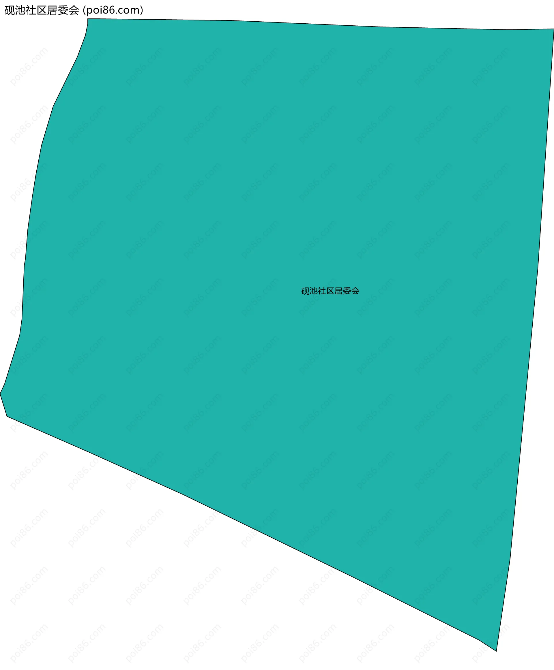 砚池社区居委会边界地图