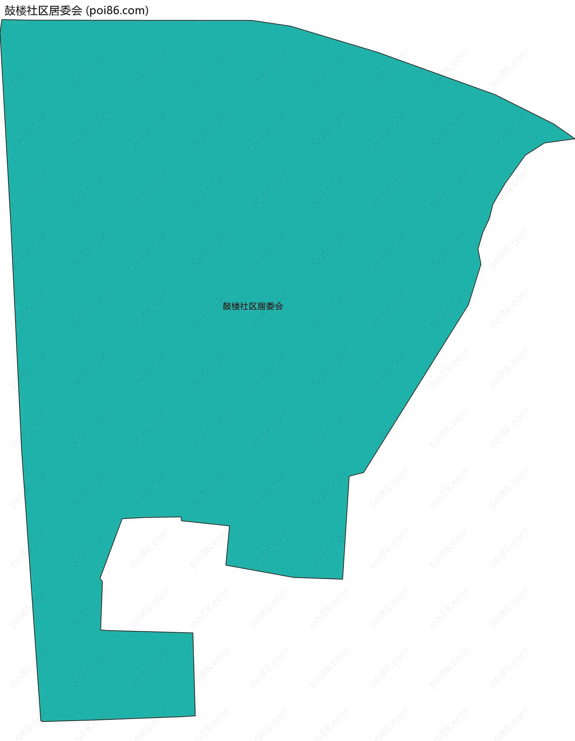 鼓楼社区居委会边界地图