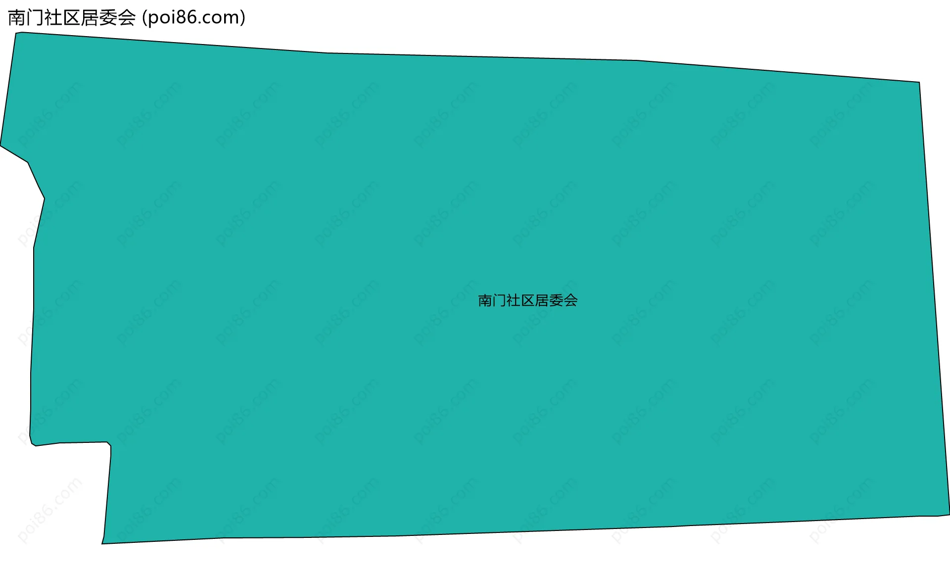 南门社区居委会边界地图