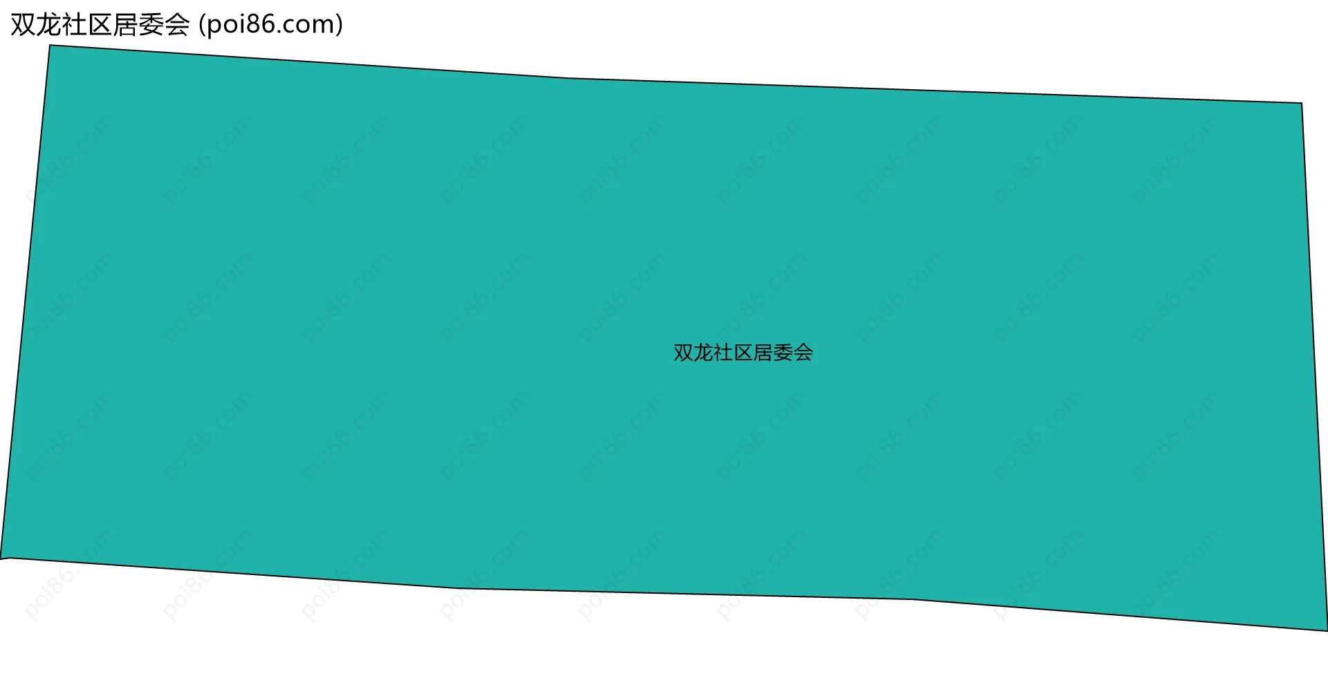 双龙社区居委会边界地图
