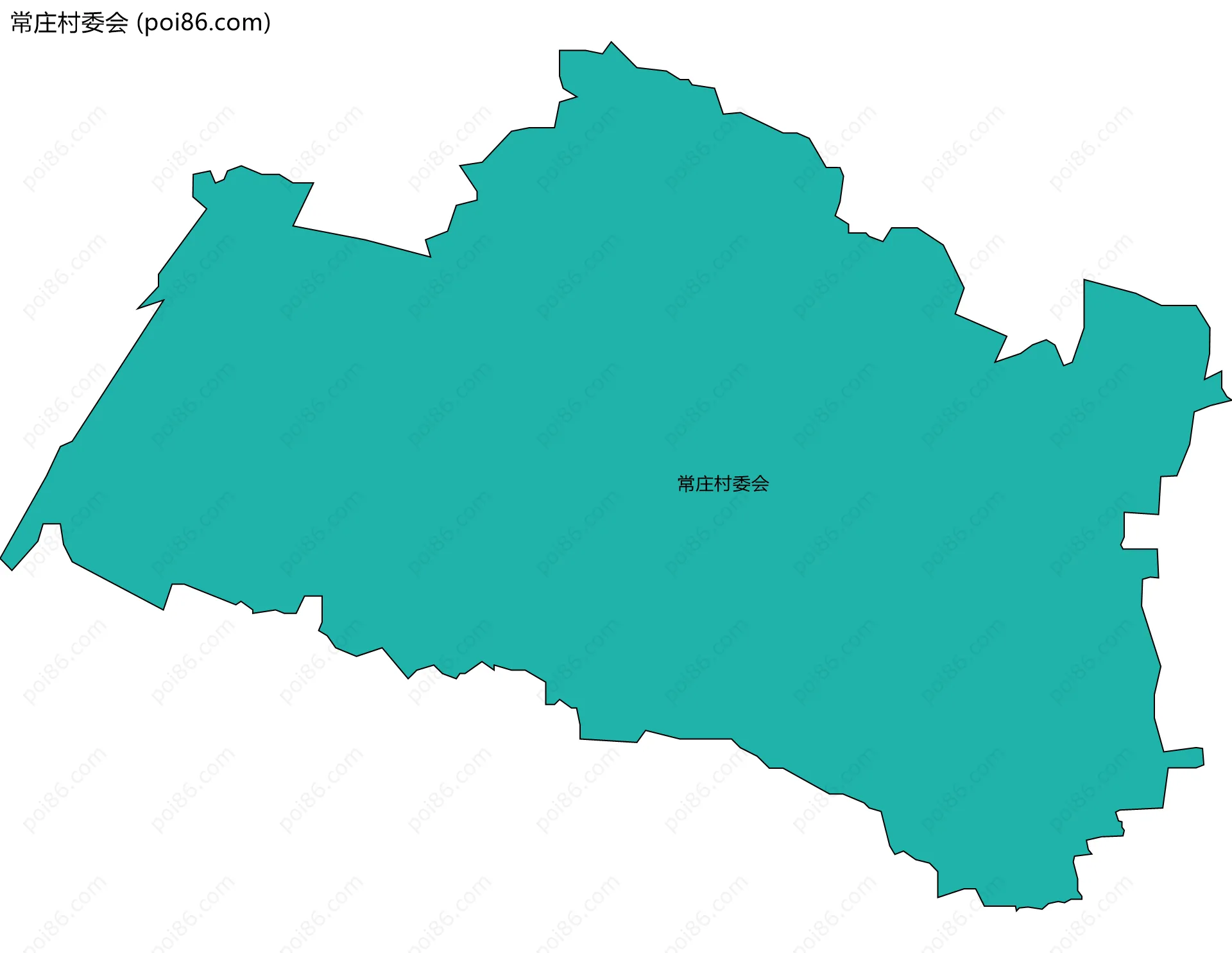 常庄村委会边界地图