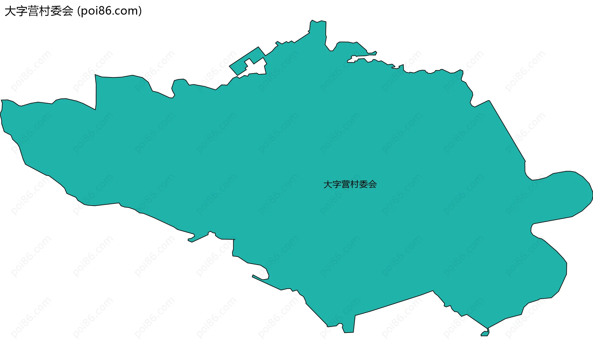 大字营村委会边界地图