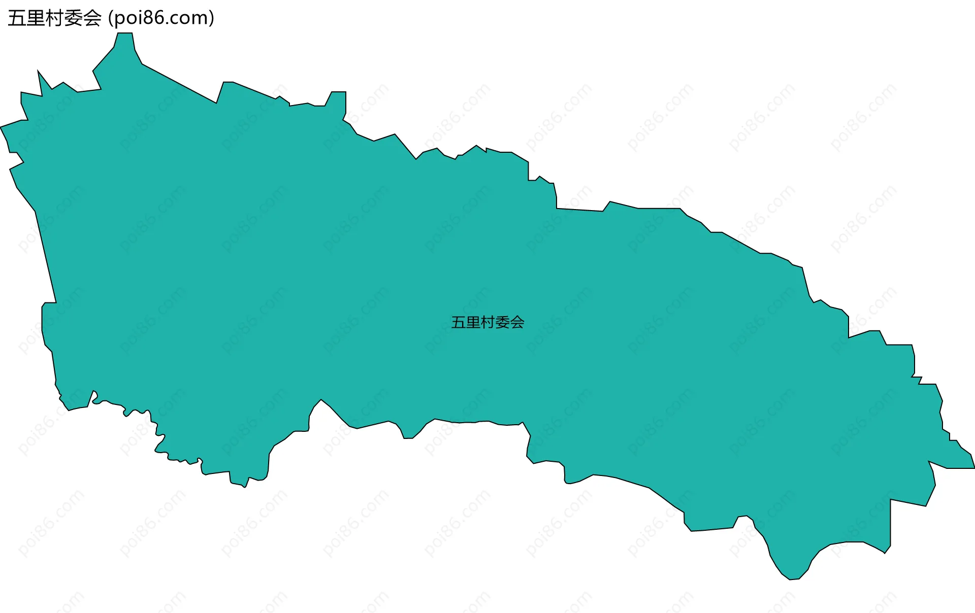 五里村委会边界地图