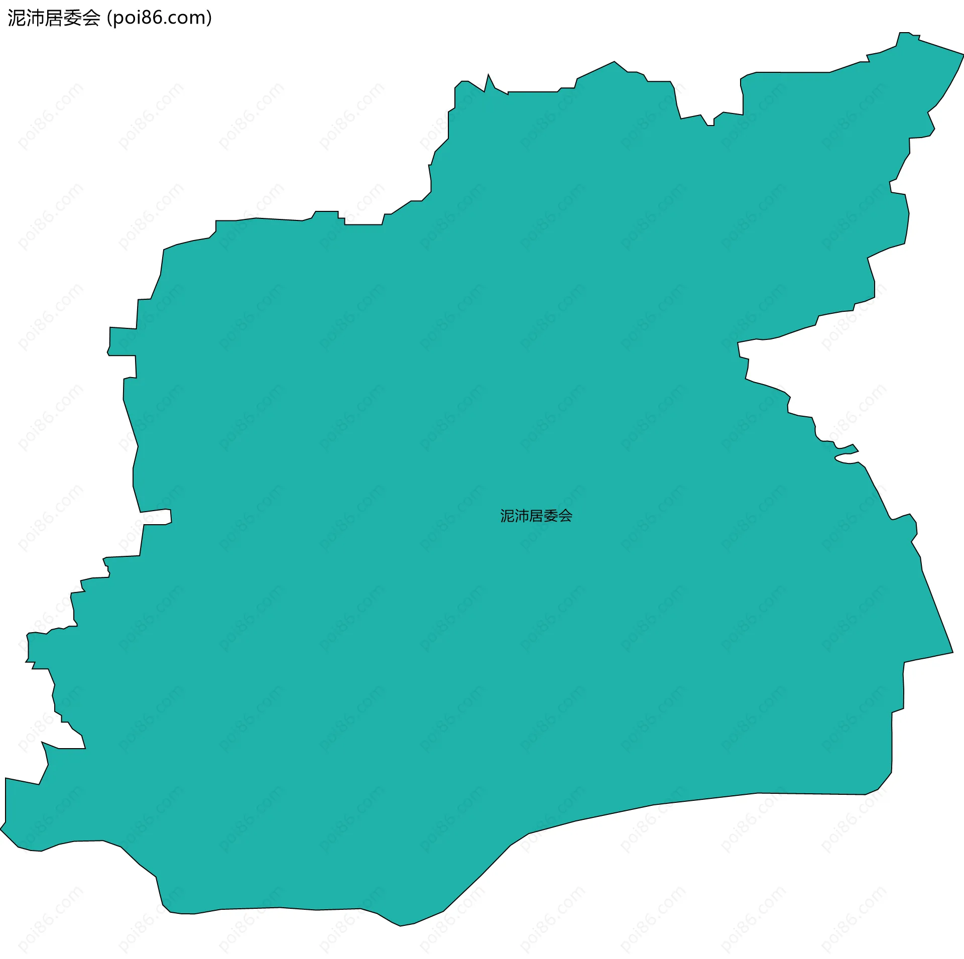 泥沛居委会边界地图