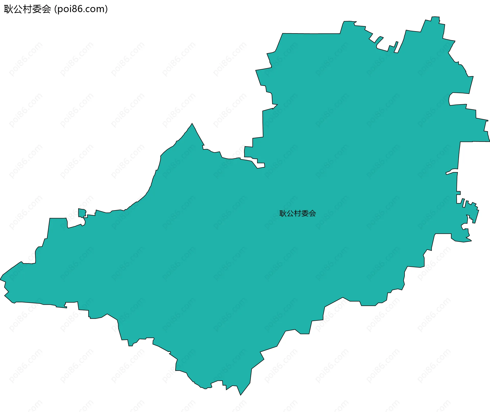 耿公村委会边界地图