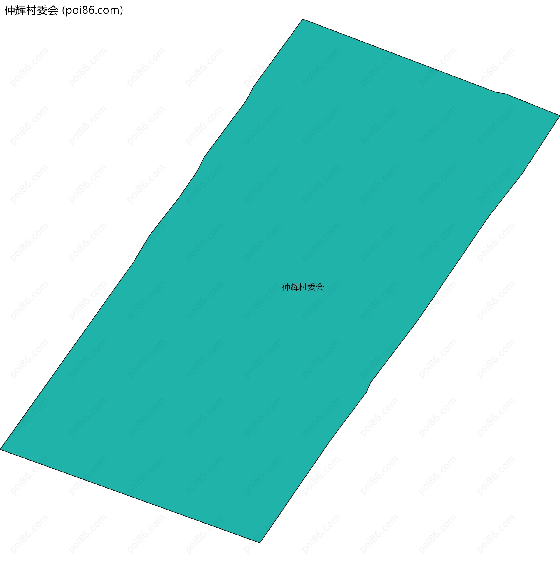 仲辉村委会边界地图