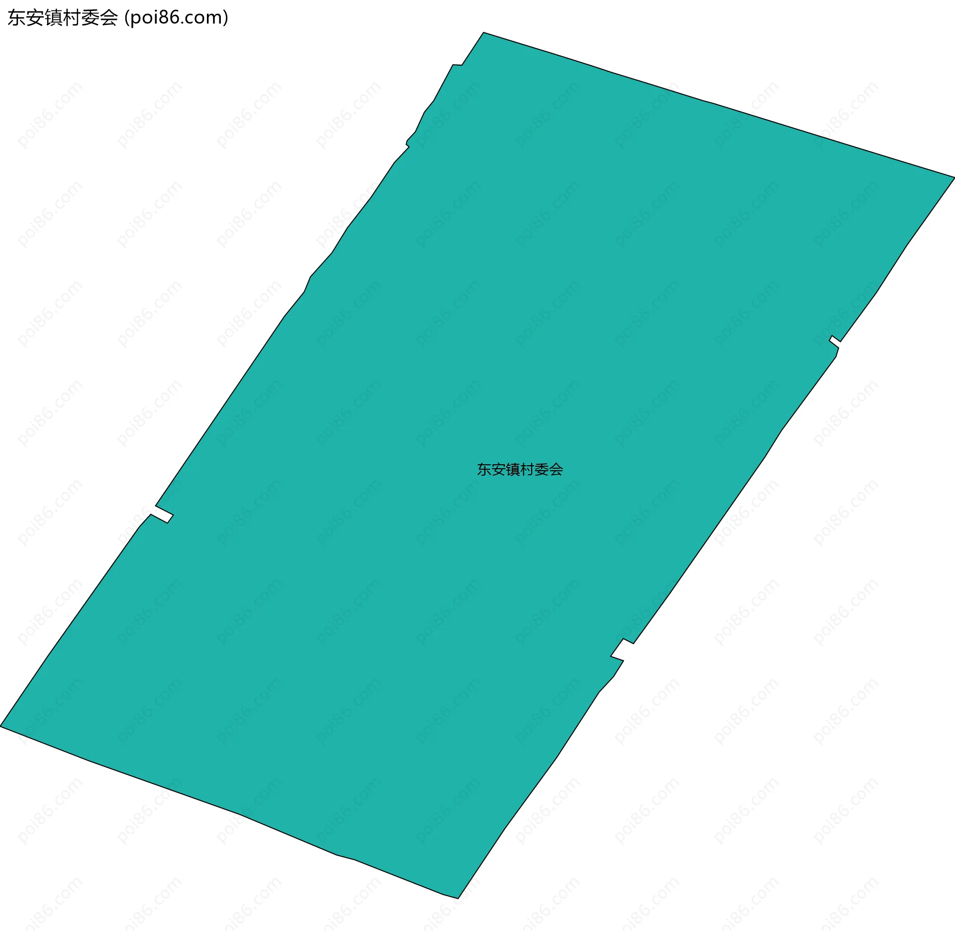 东安镇村委会边界地图