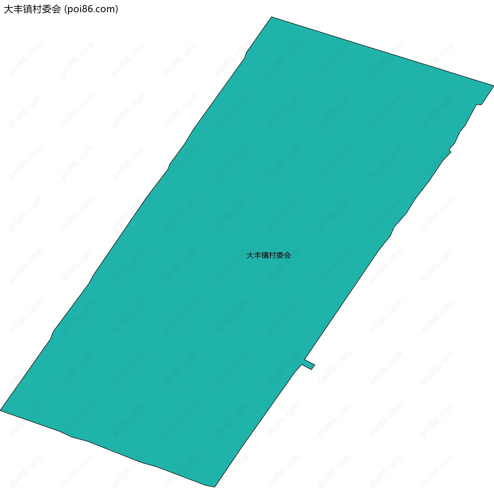 大丰镇村委会边界地图