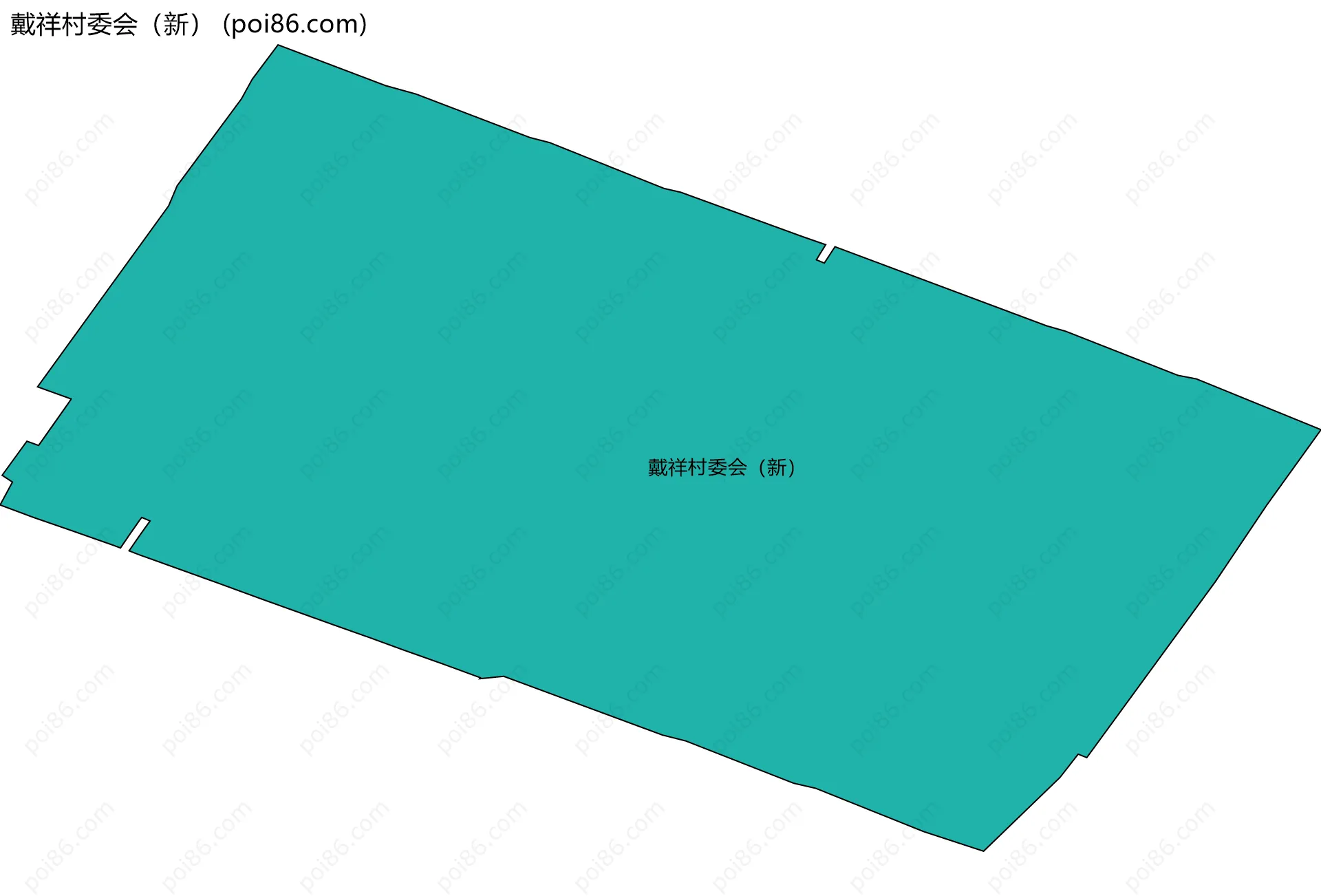 戴祥村委会（新）边界地图