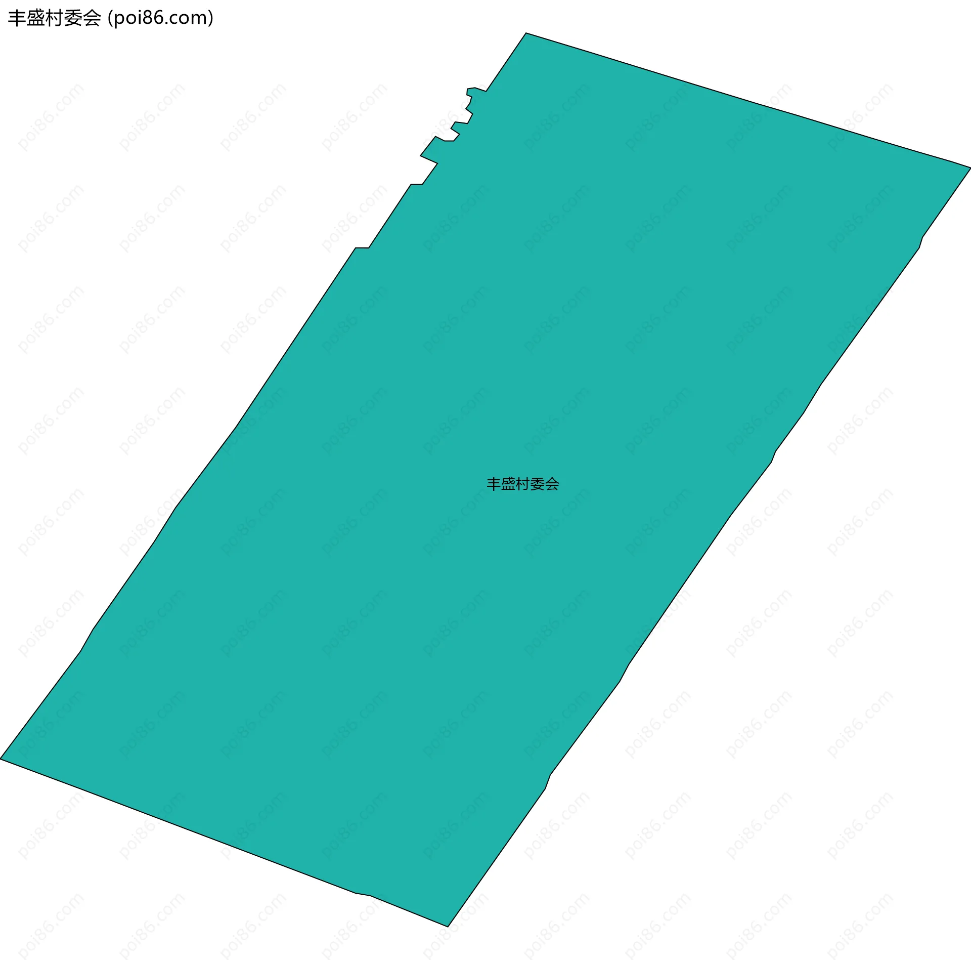 丰盛村委会边界地图