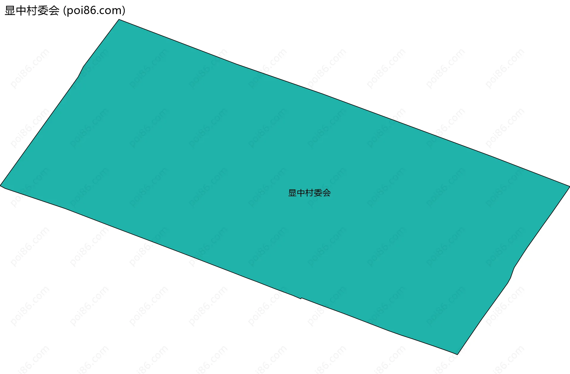 显中村委会边界地图