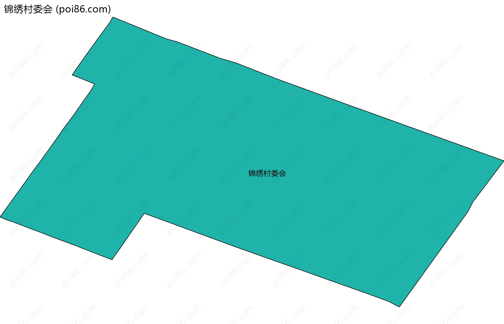 锦绣村委会边界地图