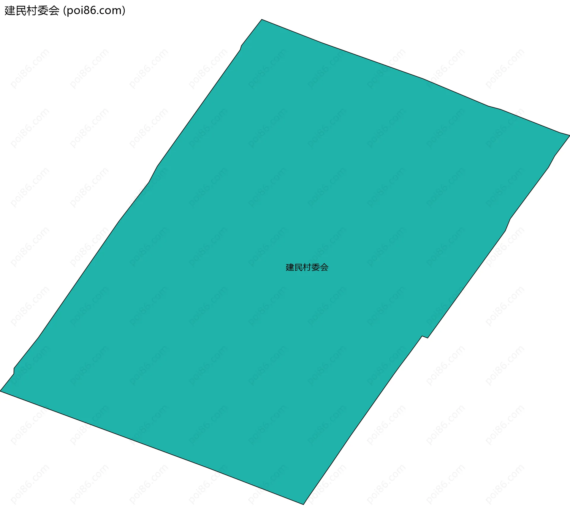 建民村委会边界地图