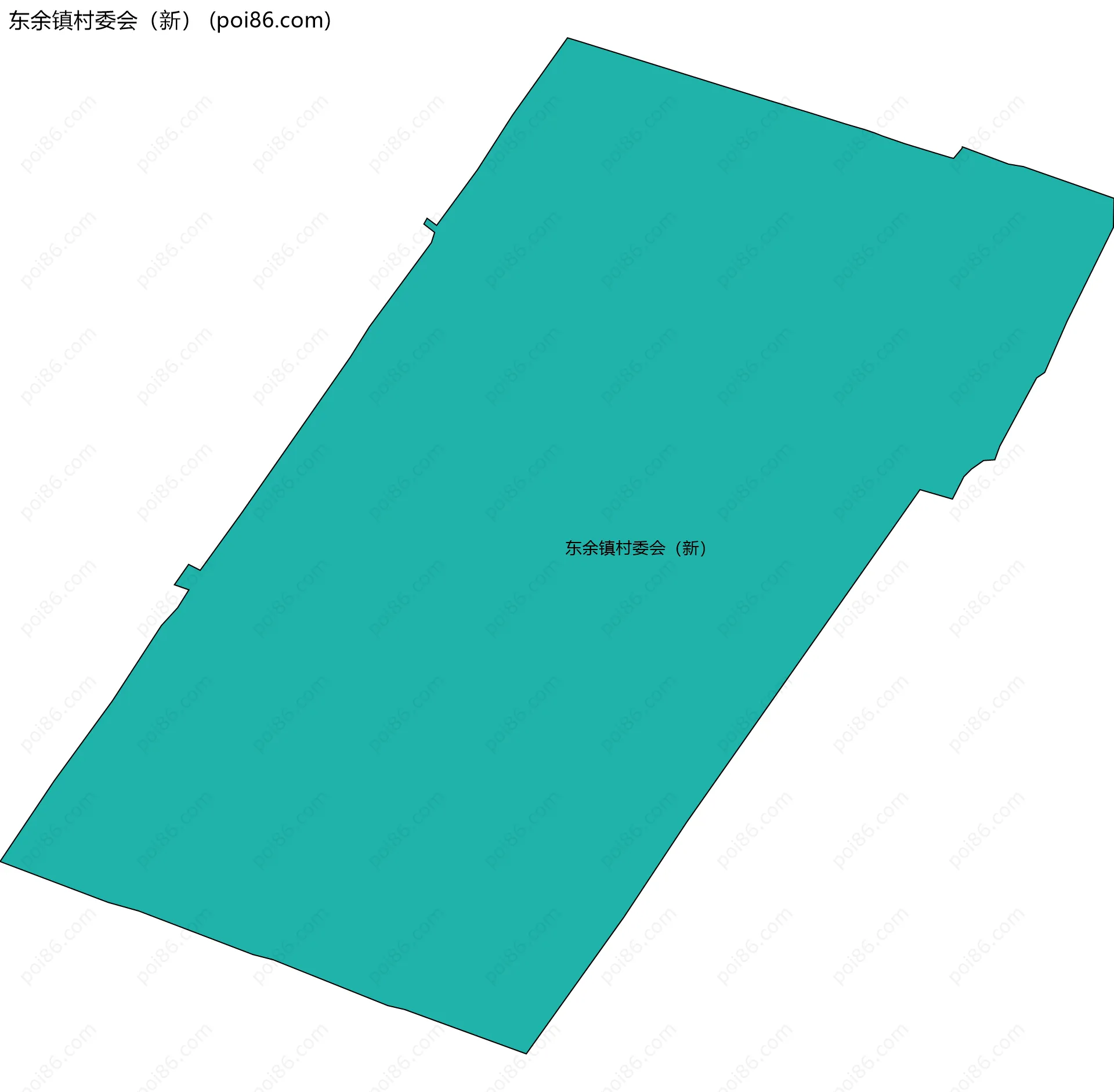 东余镇村委会（新）边界地图