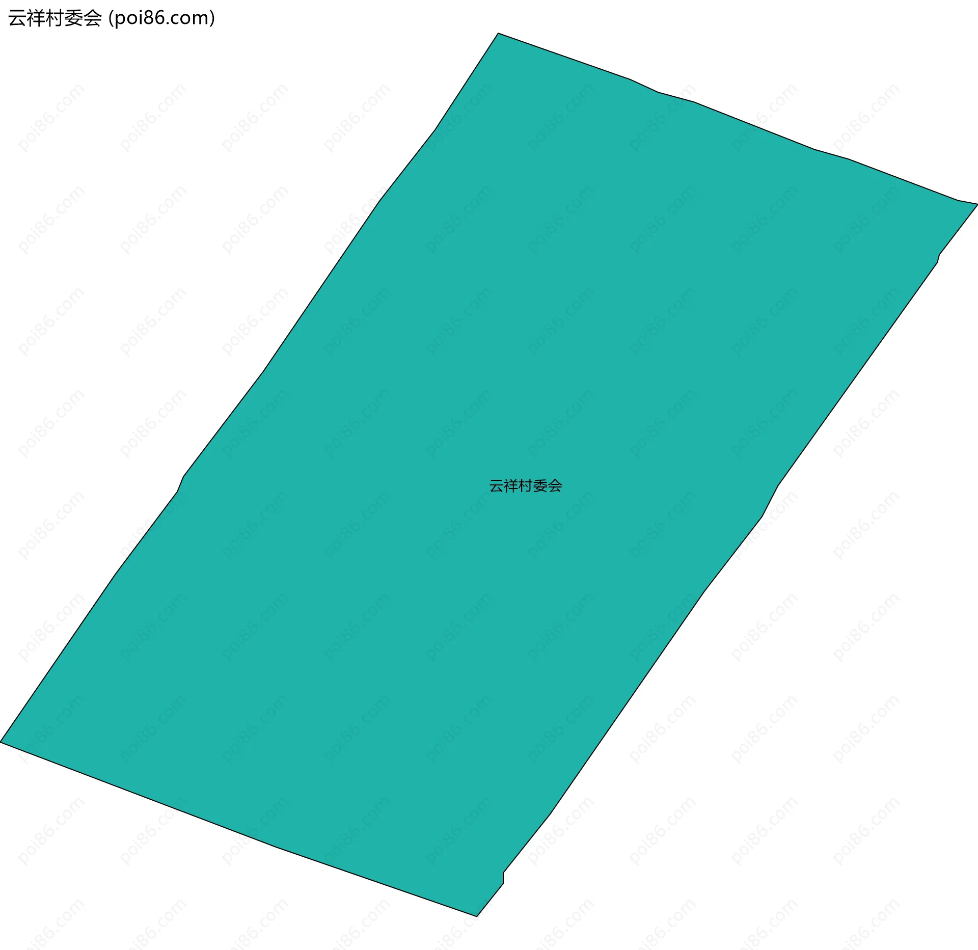 云祥村委会边界地图