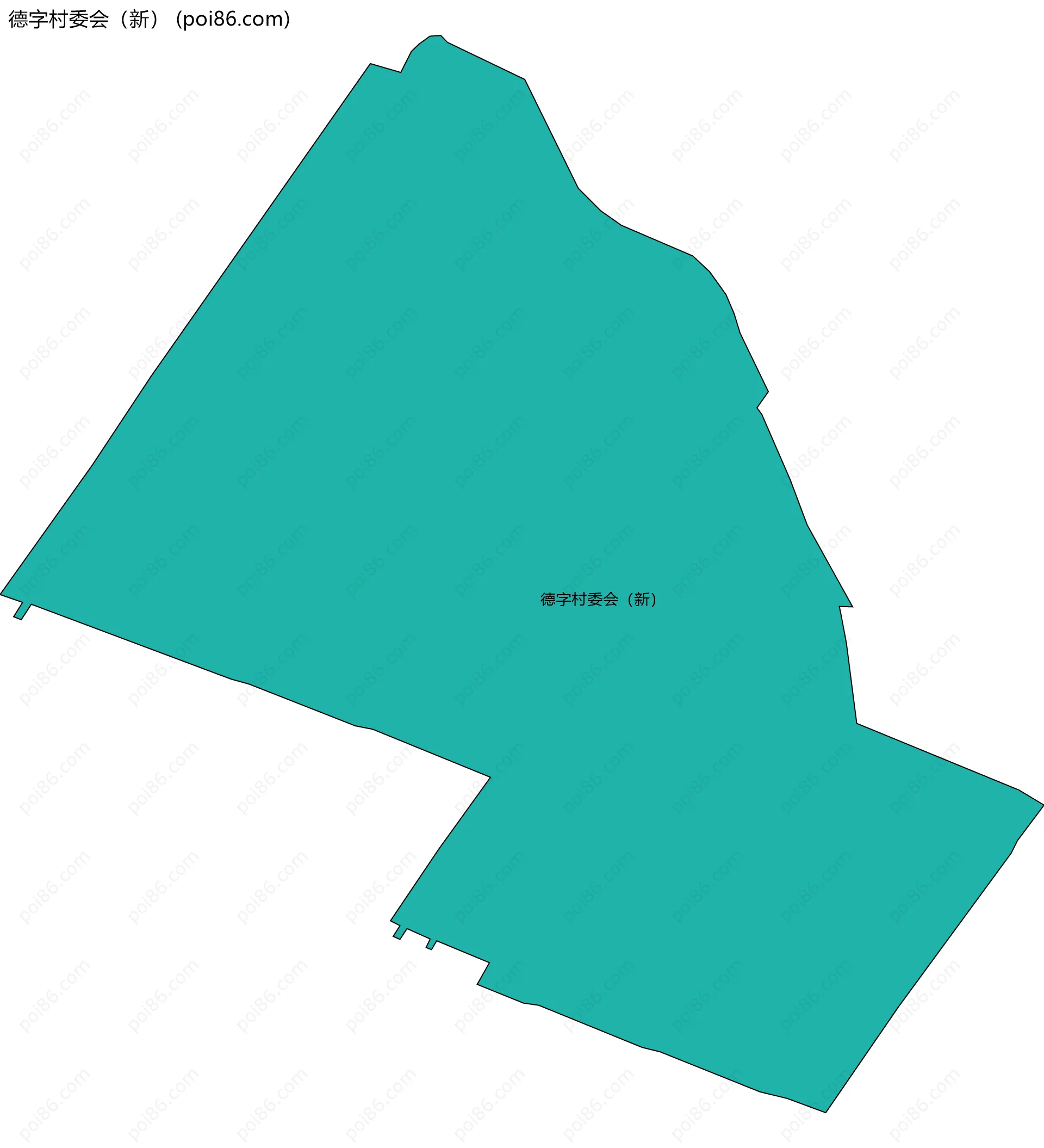 德字村委会（新）边界地图