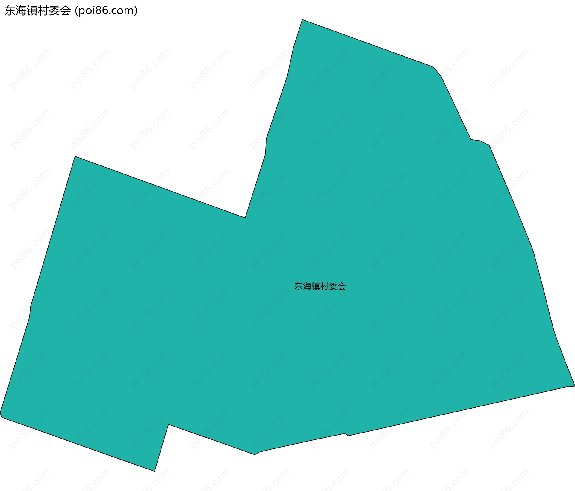 东海镇村委会边界地图