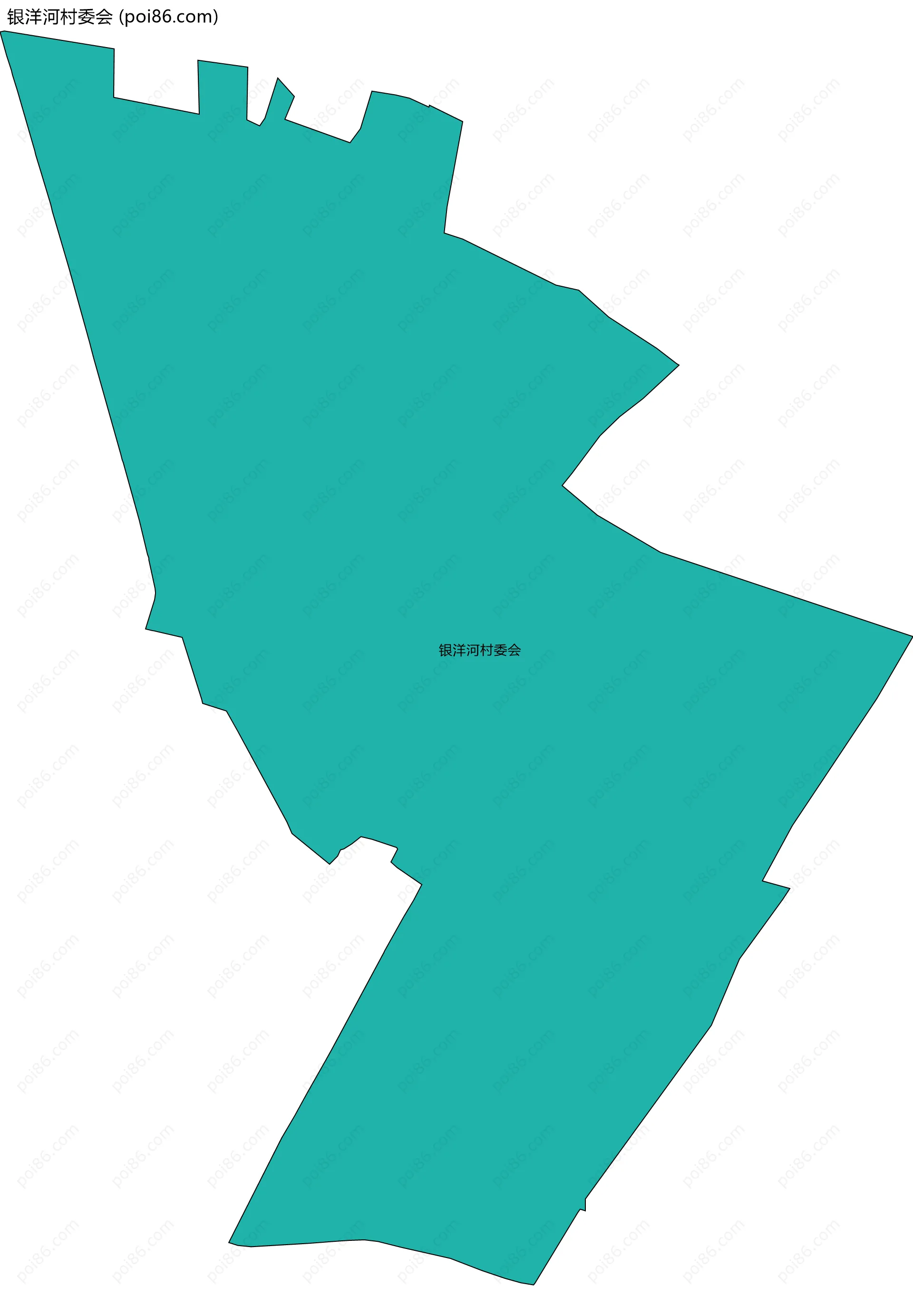 银洋河村委会边界地图