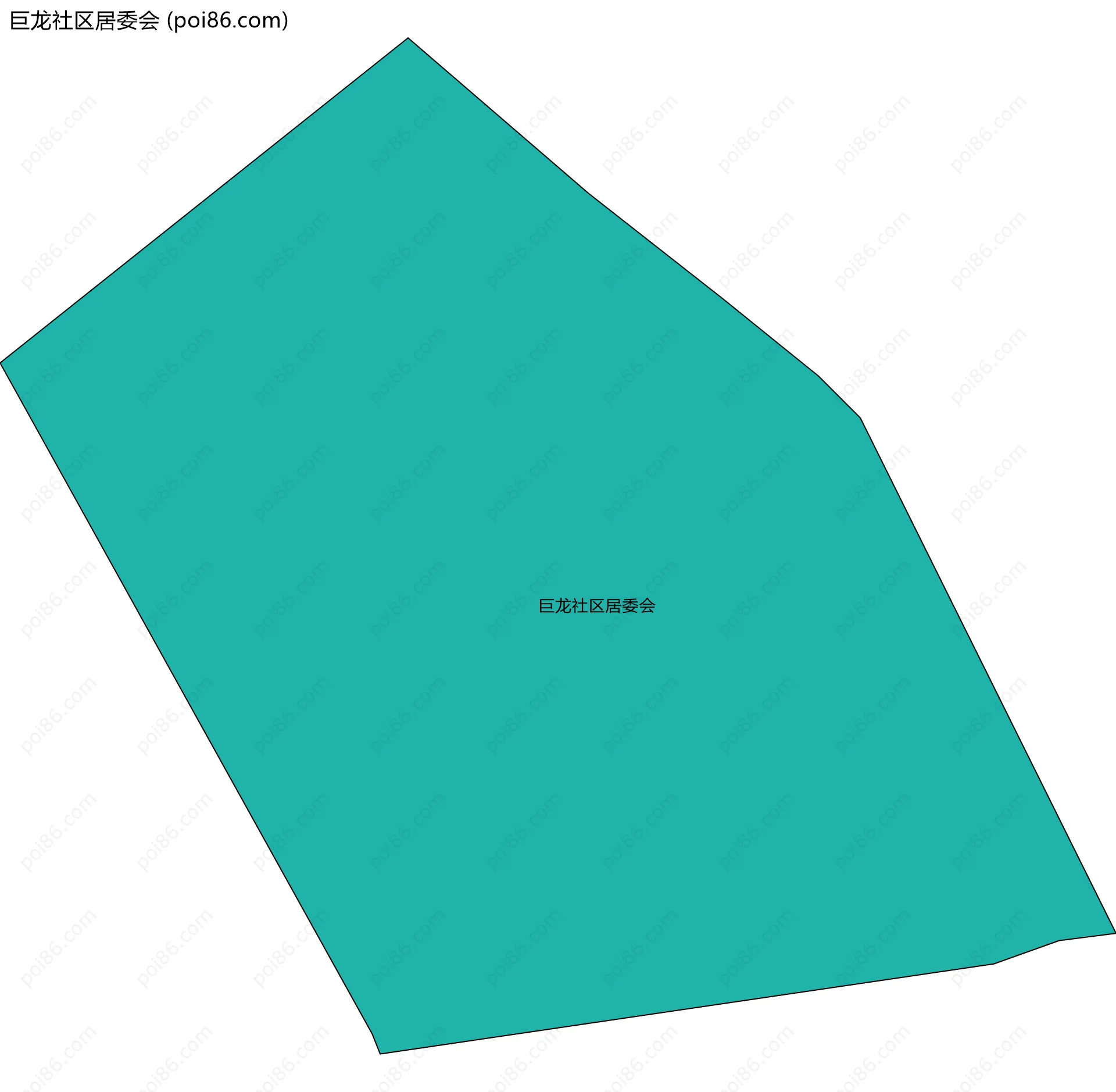 巨龙社区居委会边界地图