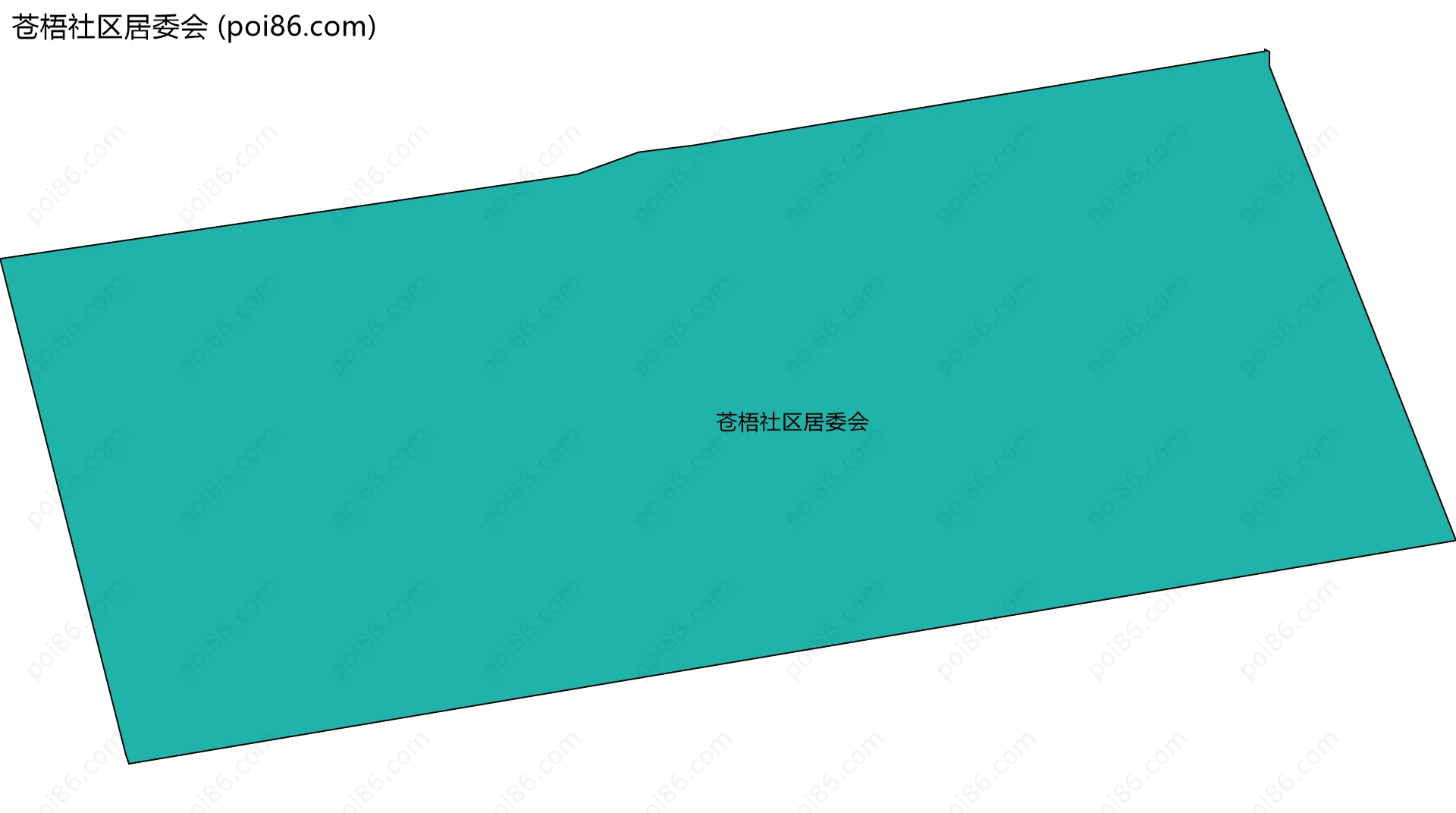 苍梧社区居委会边界地图
