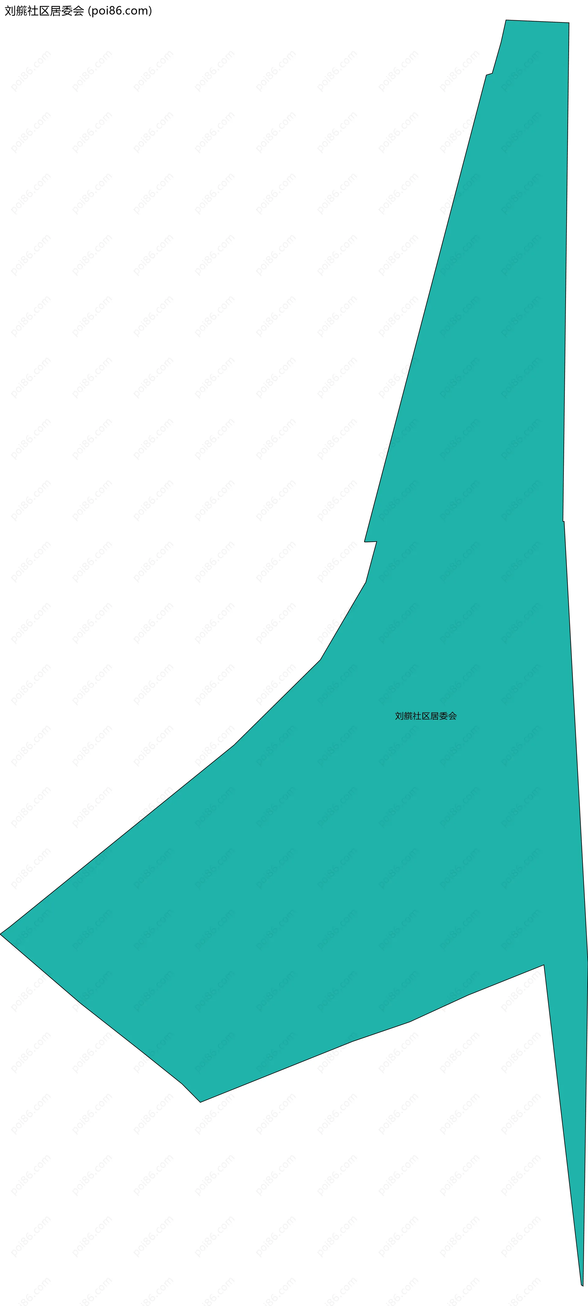 刘艞社区居委会边界地图