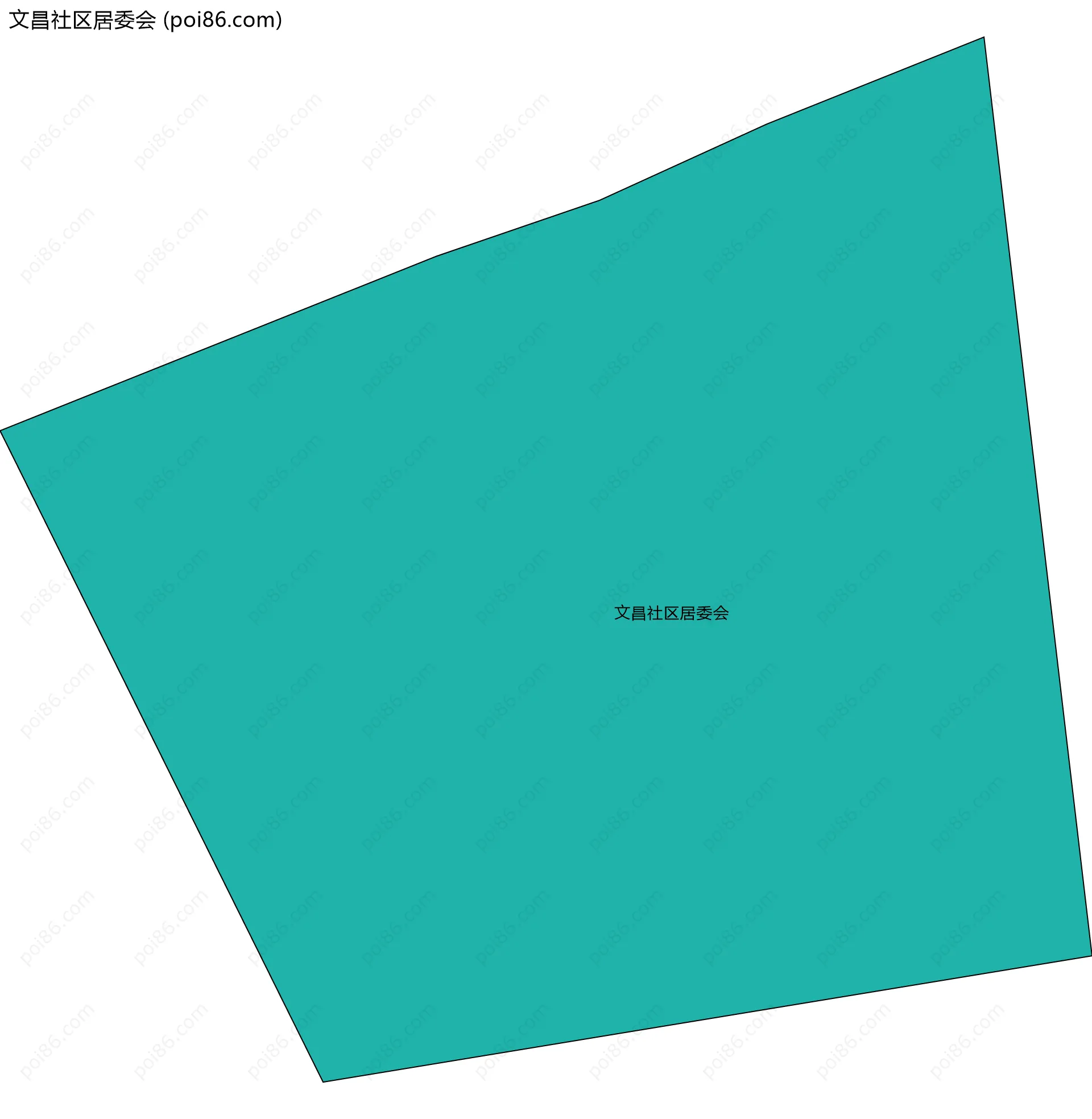 文昌社区居委会边界地图