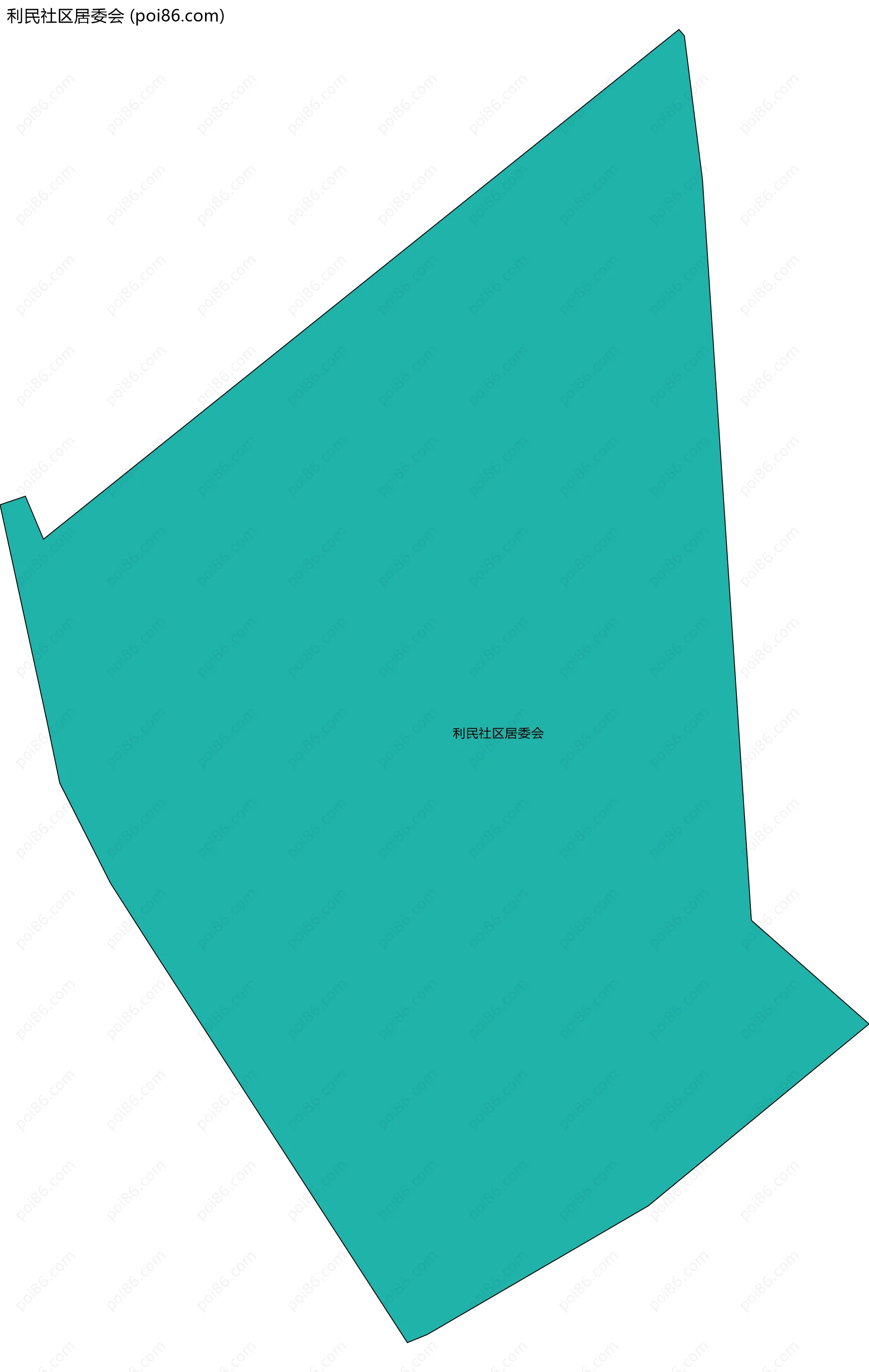 利民社区居委会边界地图