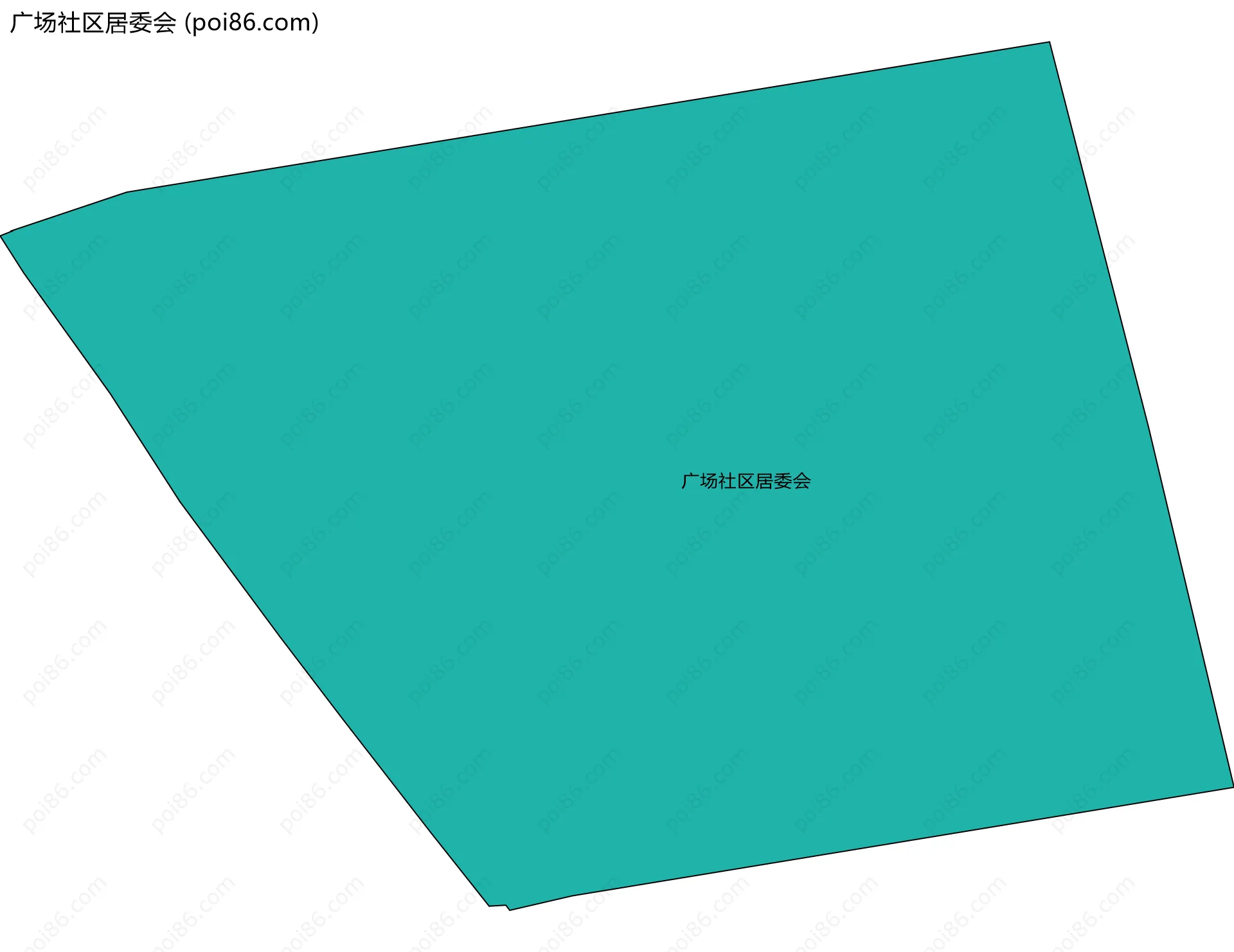 广场社区居委会边界地图
