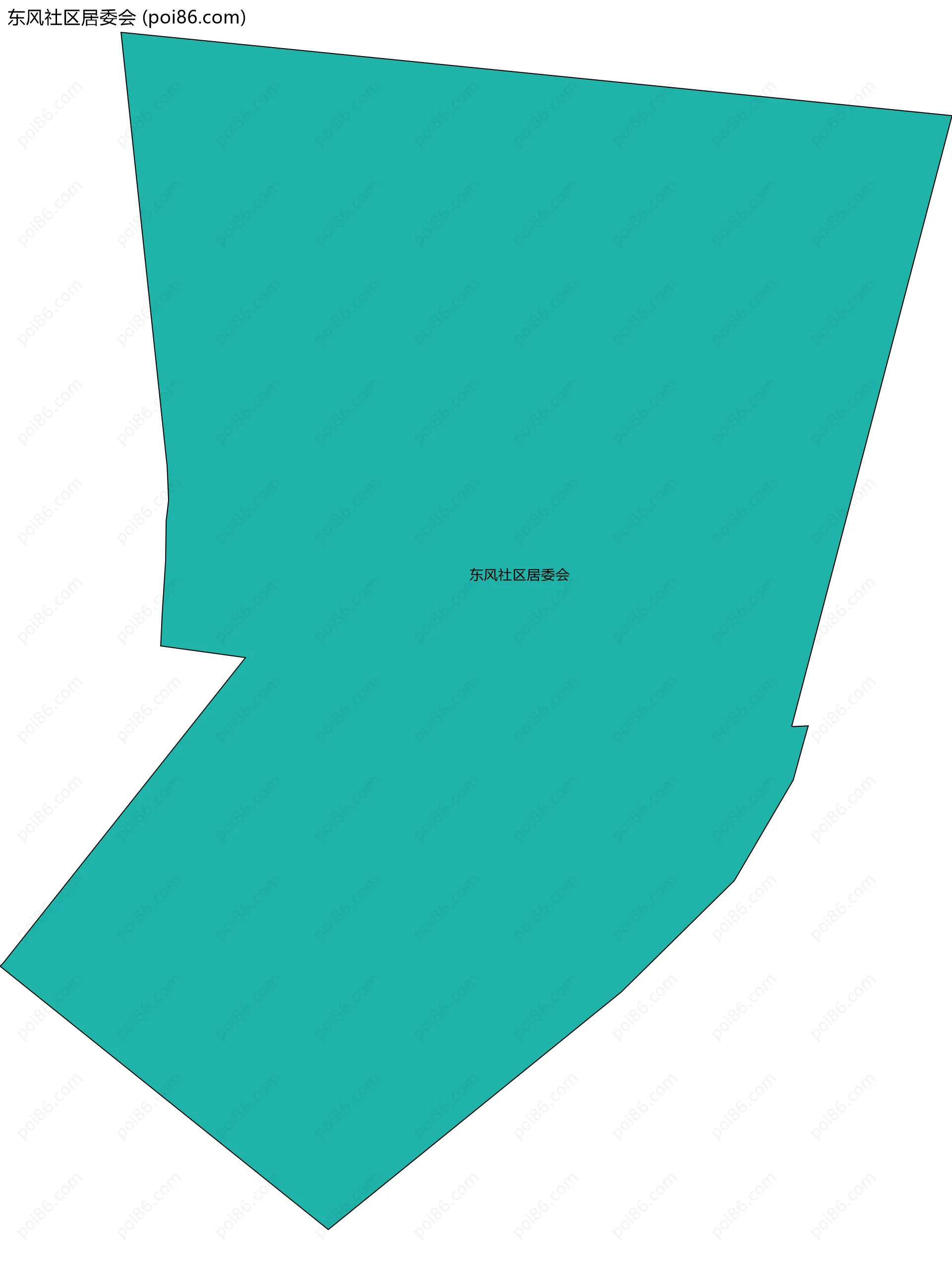 东风社区居委会边界地图