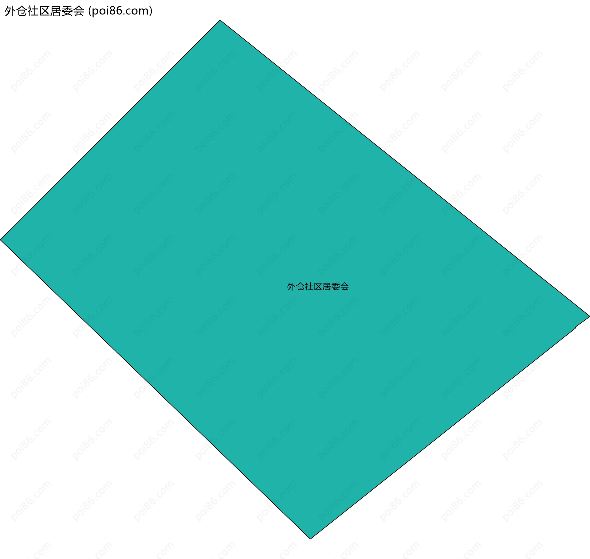 外仓社区居委会边界地图