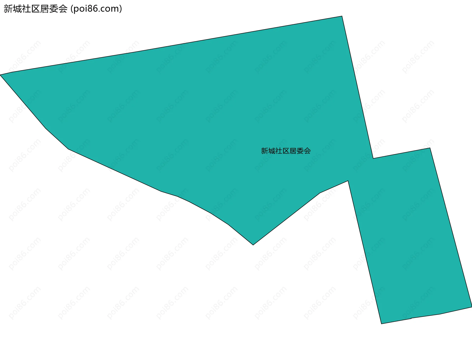 新城社区居委会边界地图