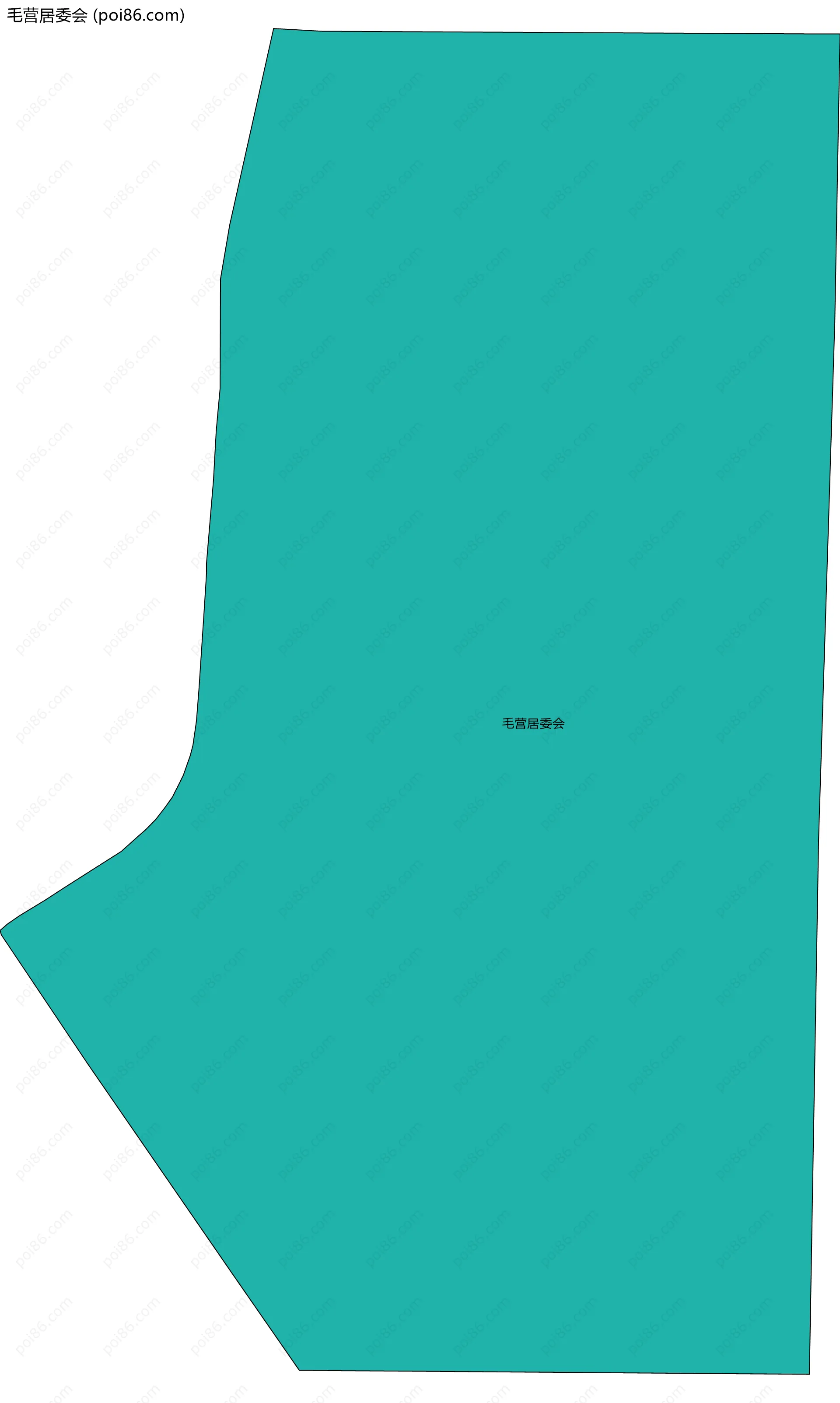 毛营居委会边界地图