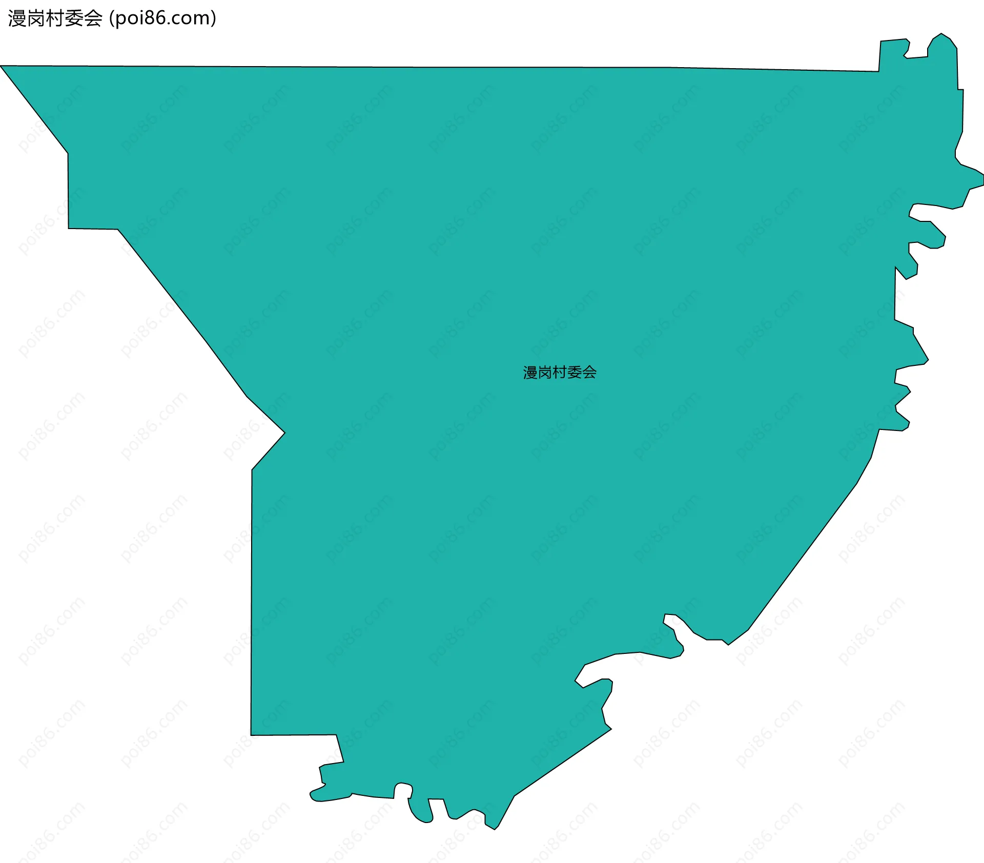 漫岗村委会边界地图