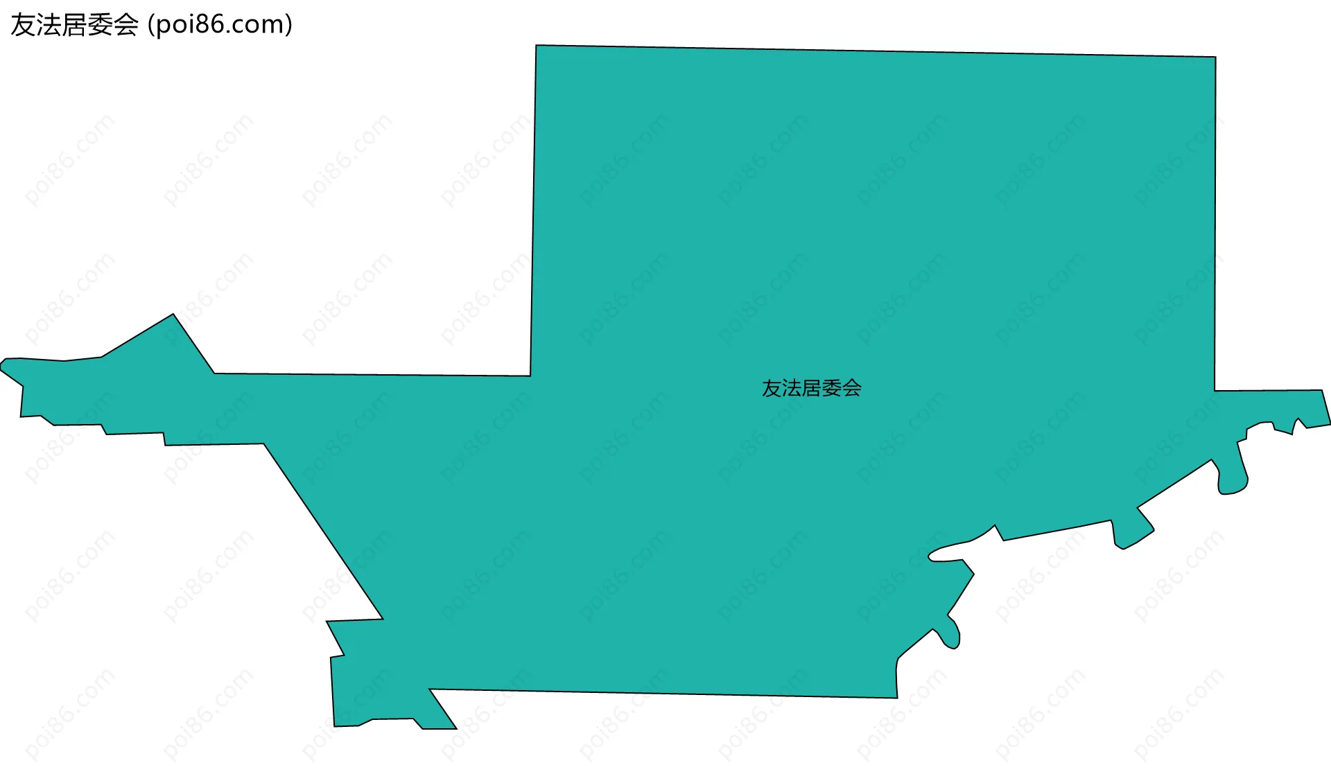 友法居委会边界地图