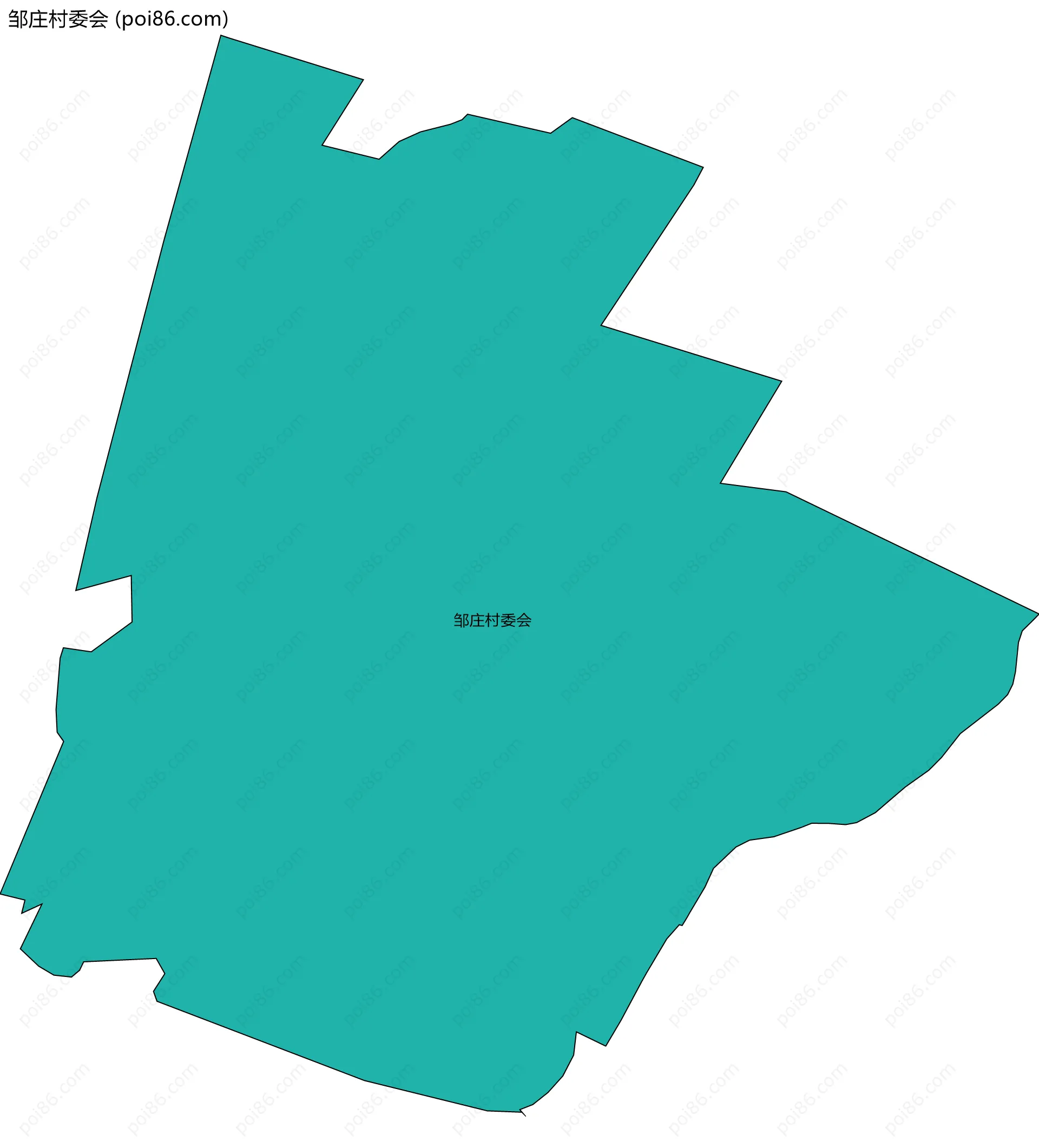 邹庄村委会边界地图