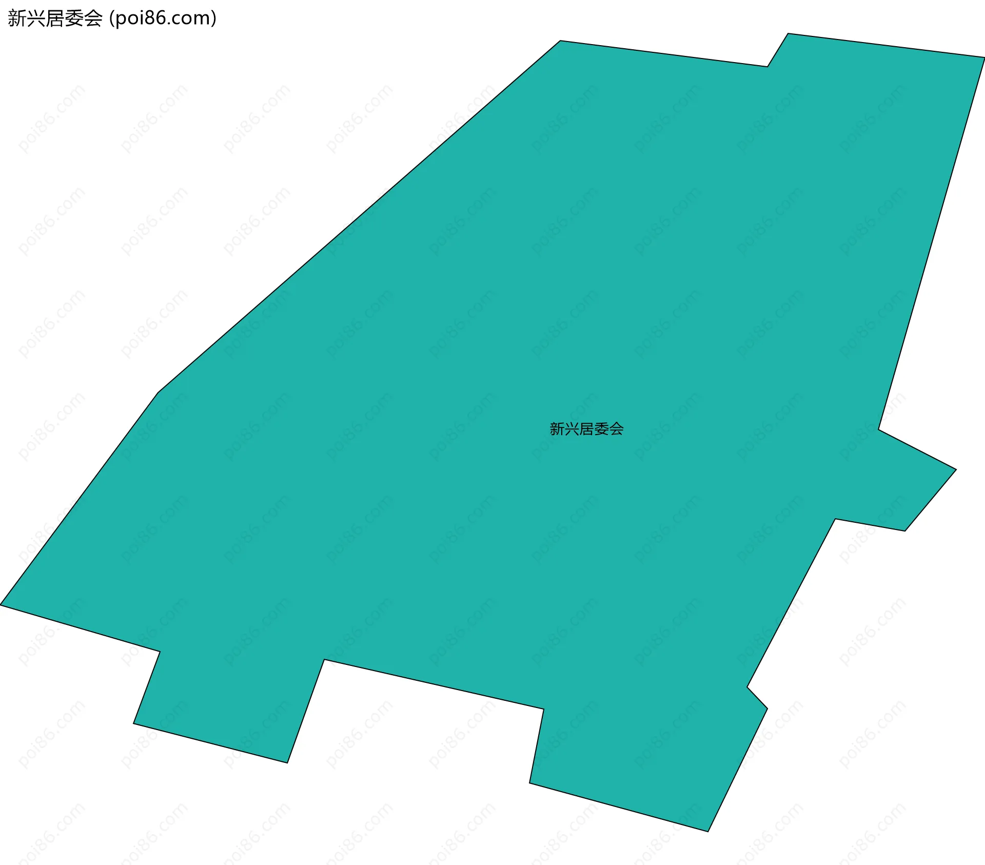 新兴居委会边界地图