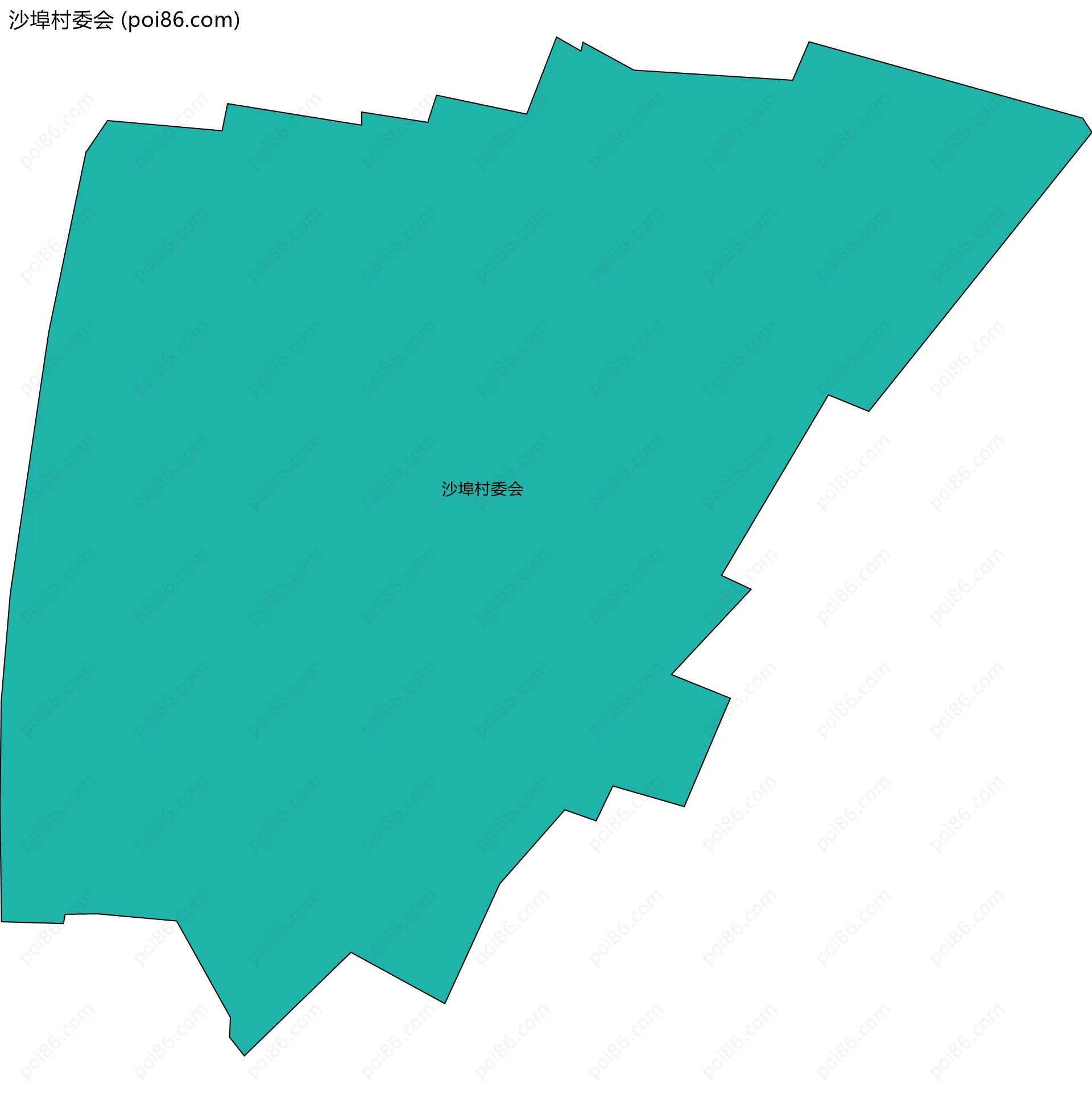 沙埠村委会边界地图