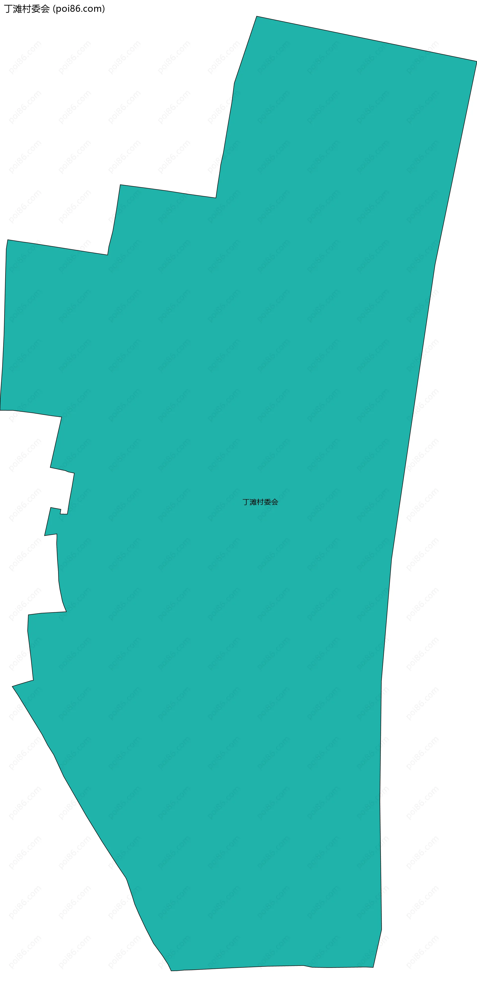 丁滩村委会边界地图