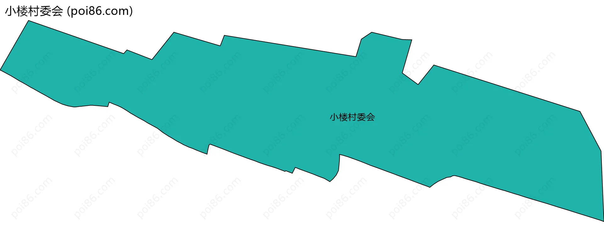 小楼村委会边界地图