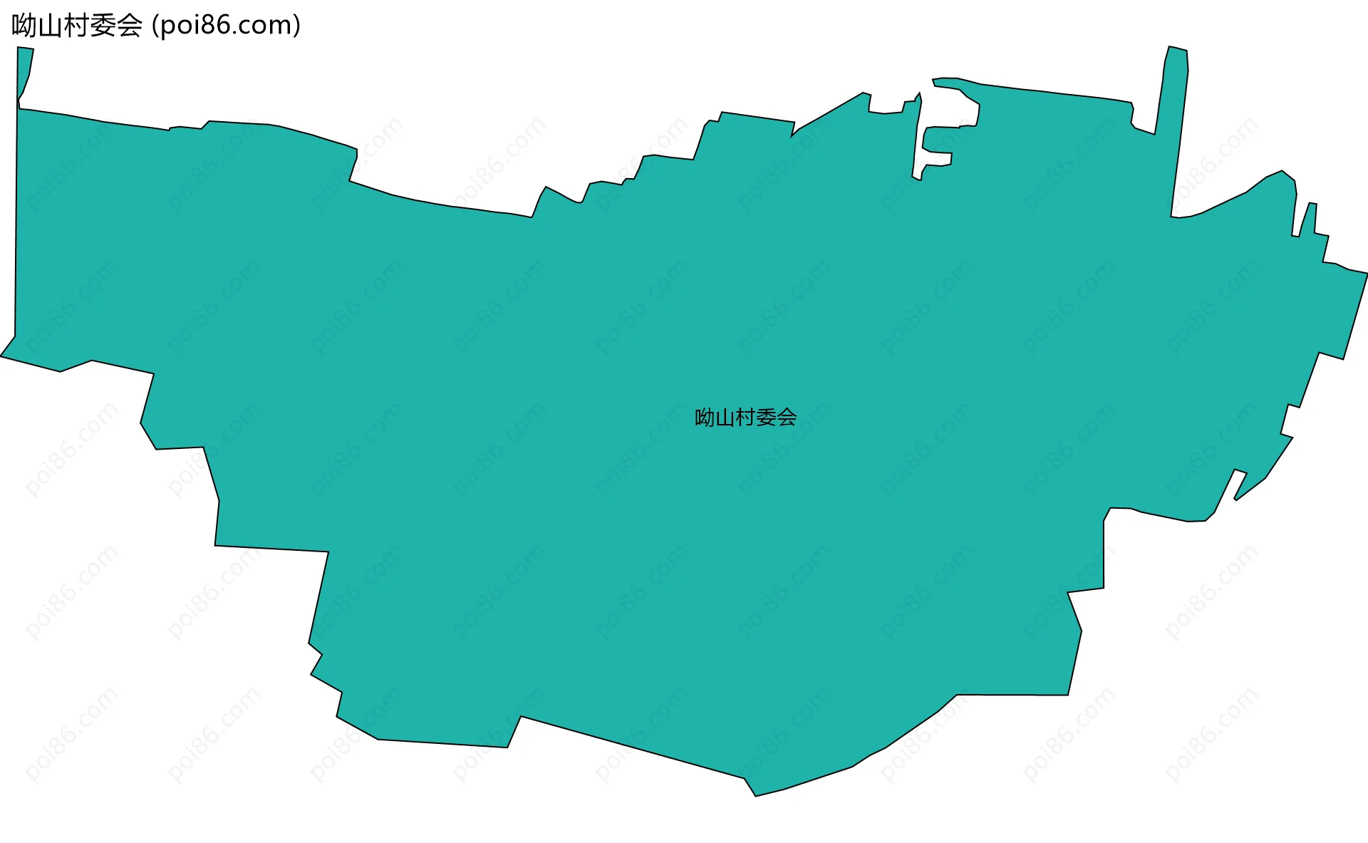 呦山村委会边界地图