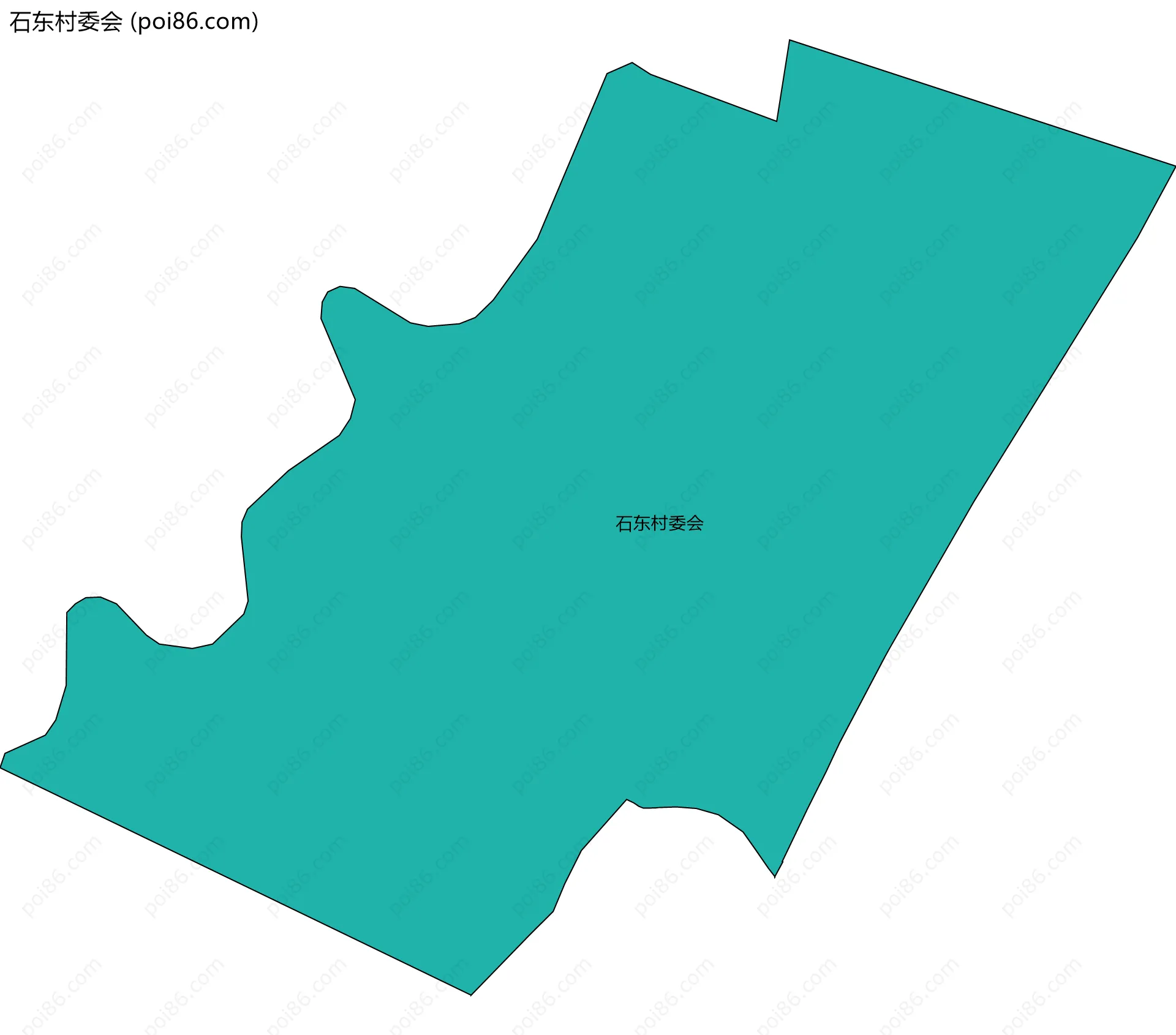 石东村委会边界地图