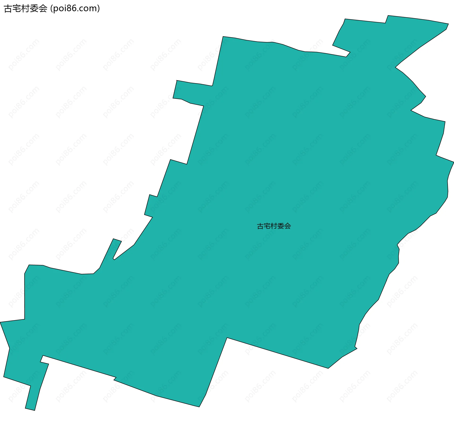 古宅村委会边界地图