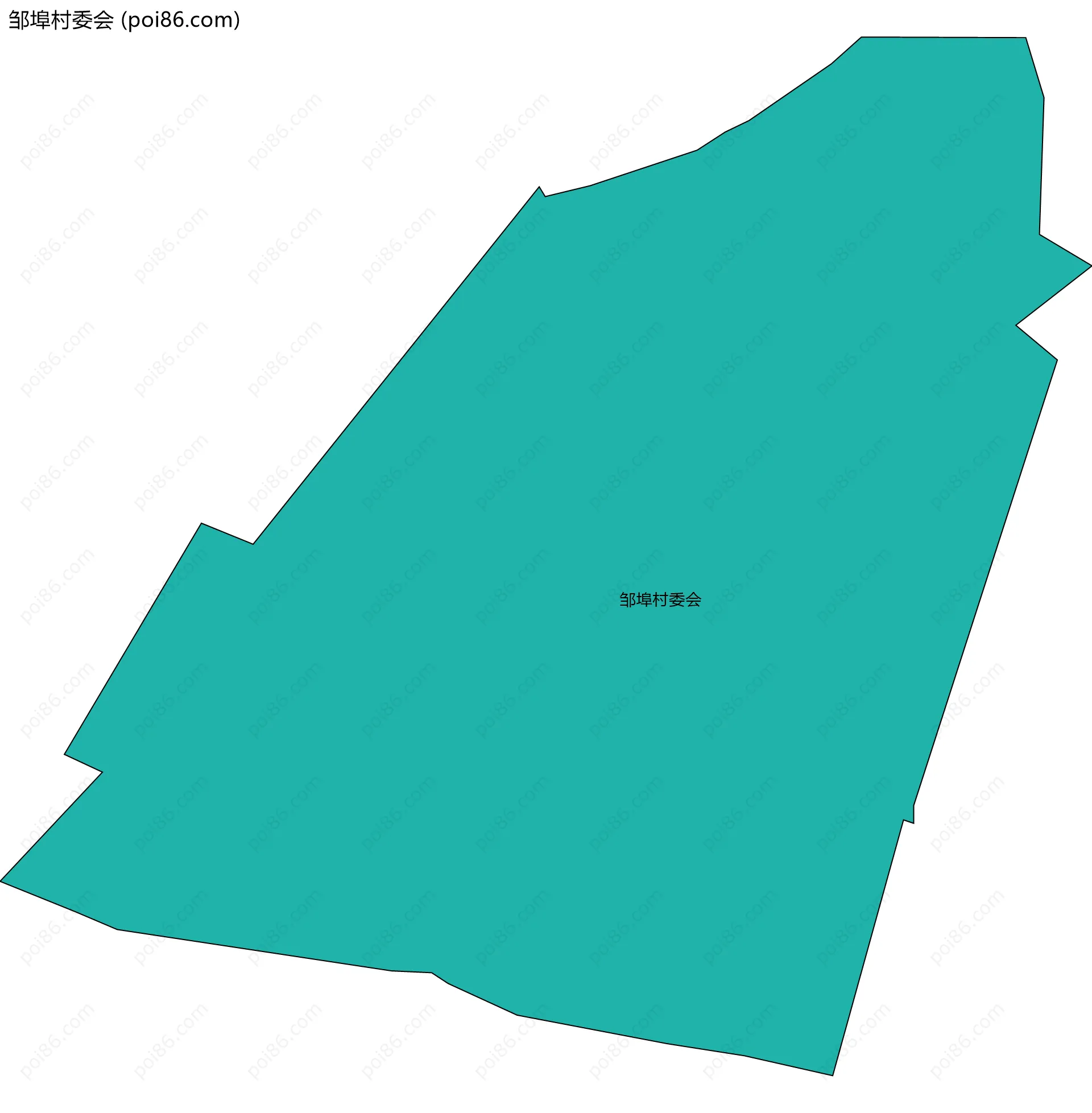 邹埠村委会边界地图