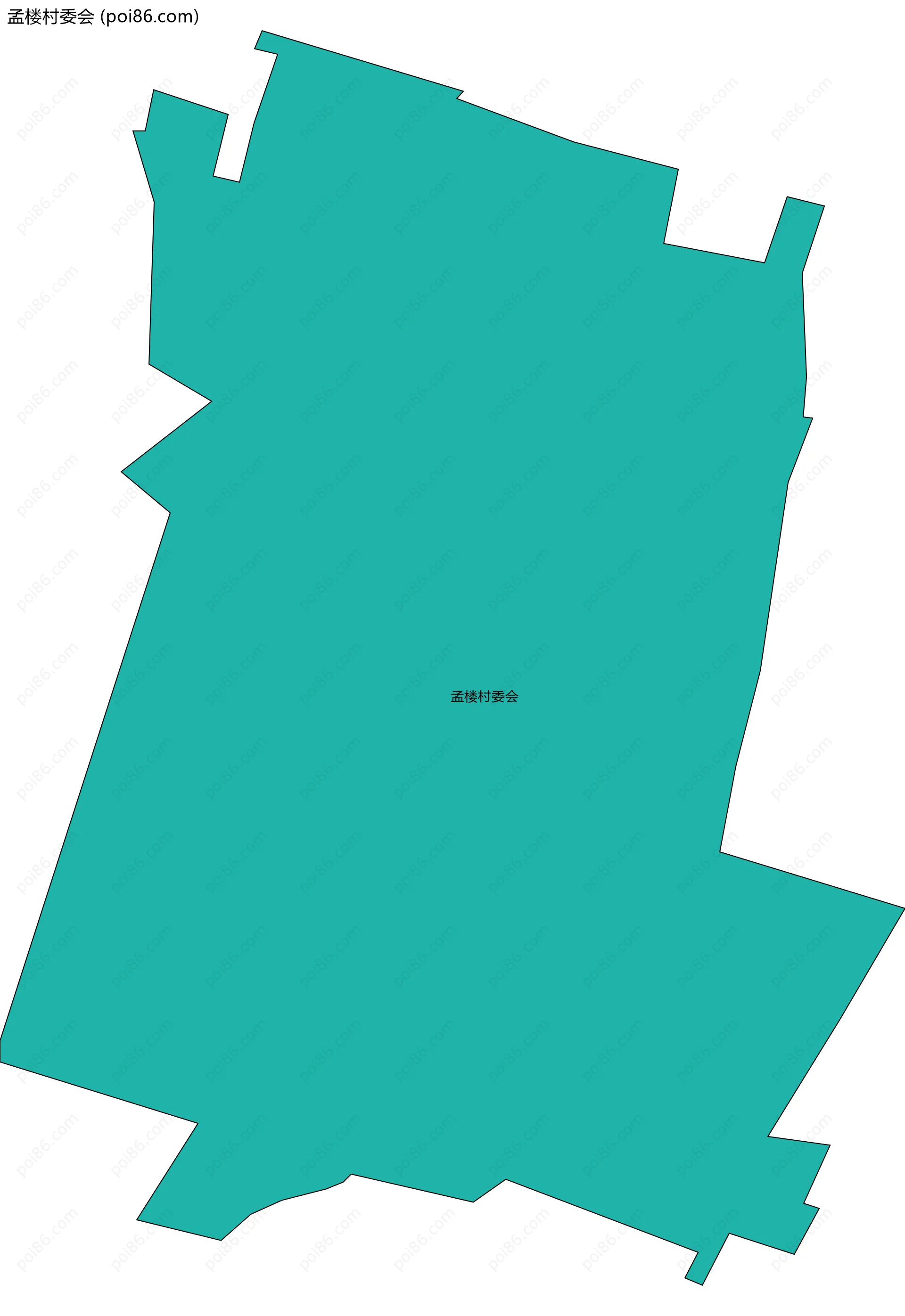 孟楼村委会边界地图