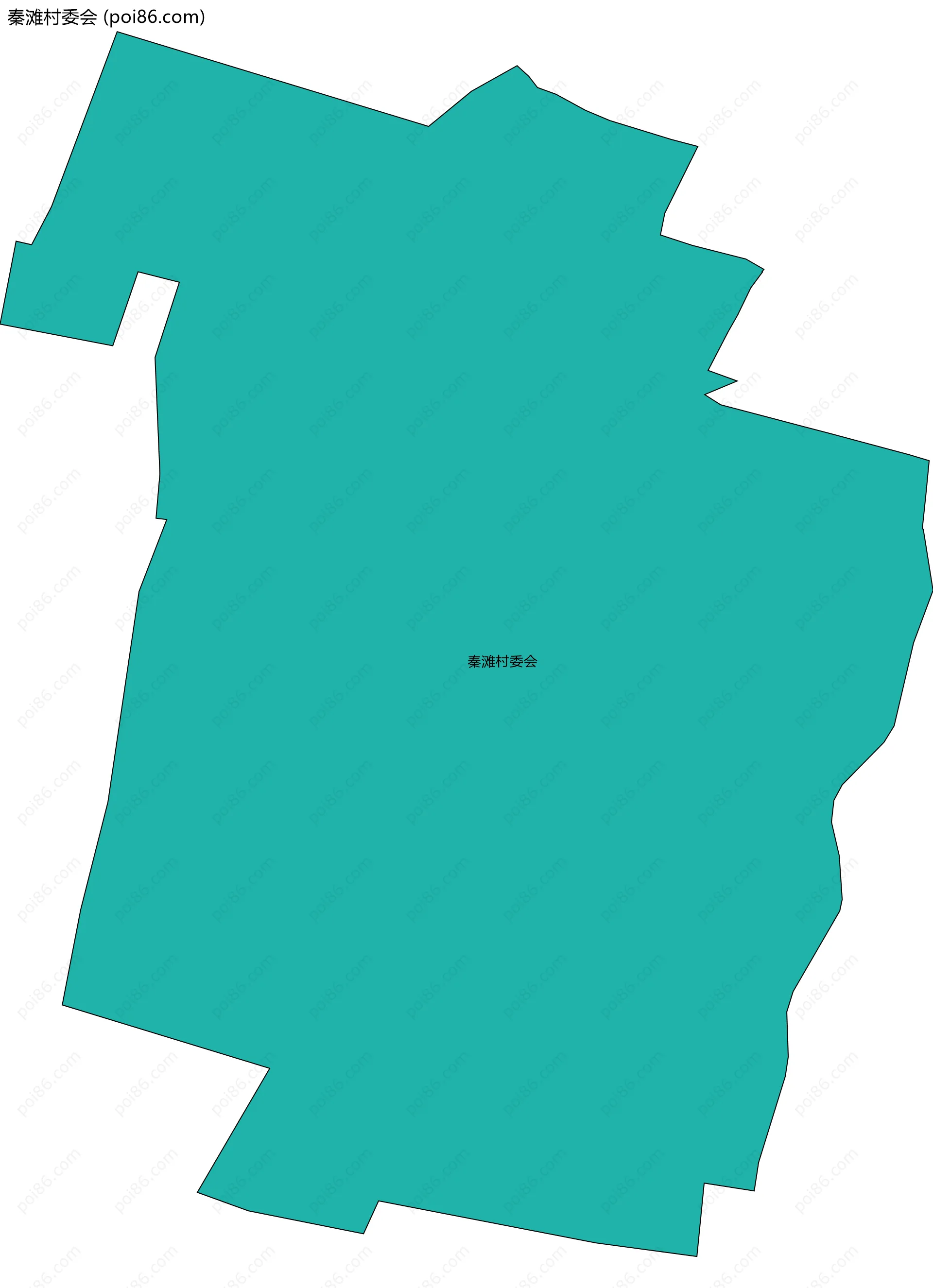 秦滩村委会边界地图