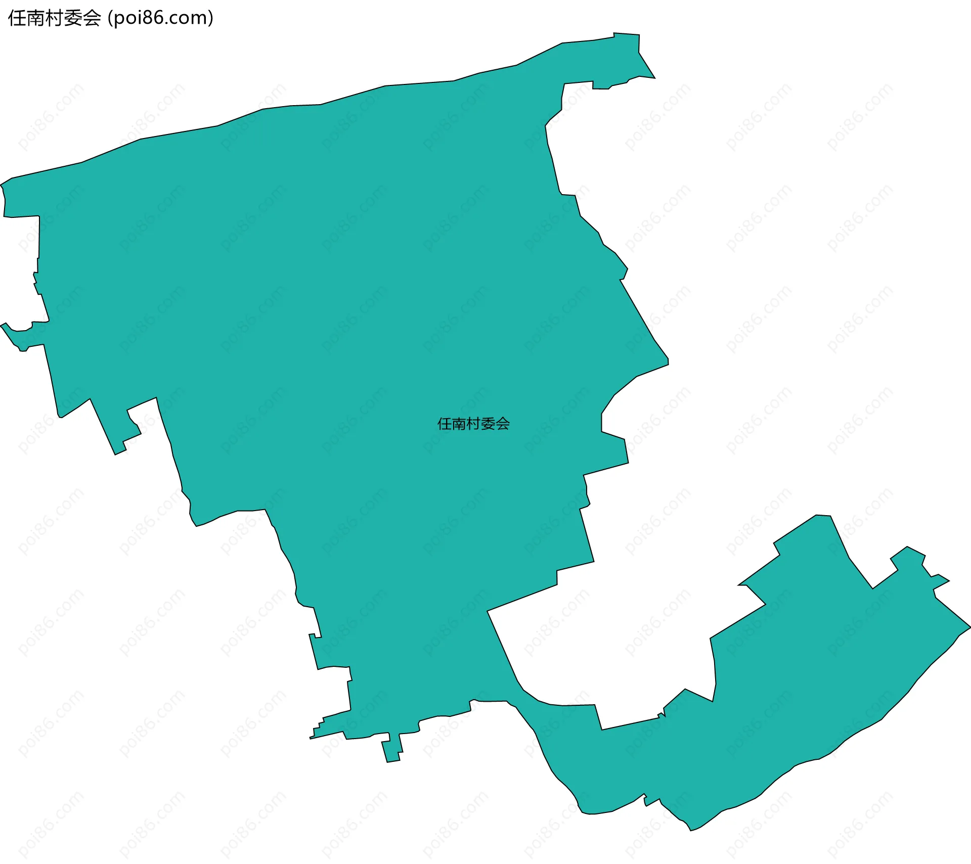 任南村委会边界地图