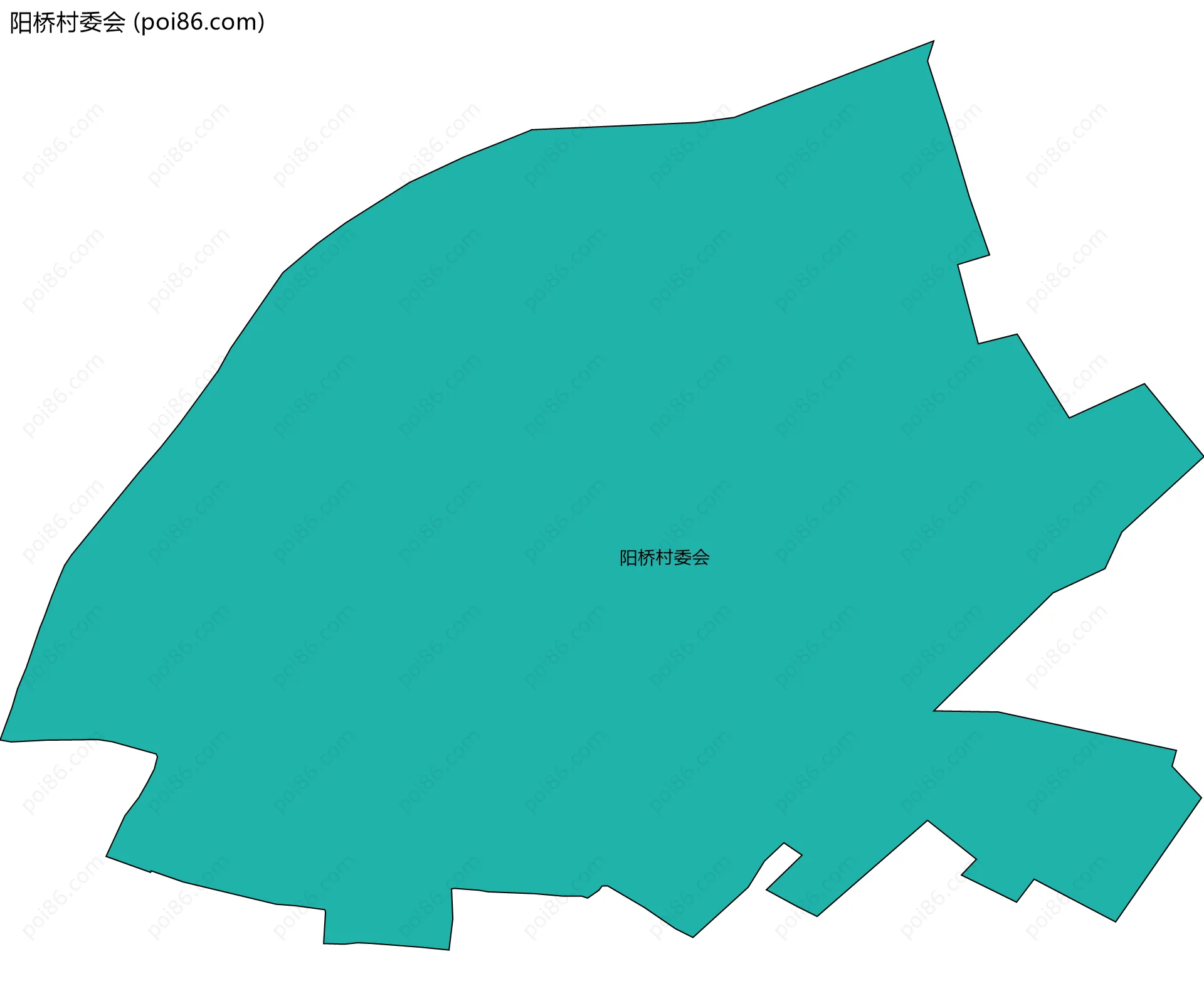 阳桥村委会边界地图