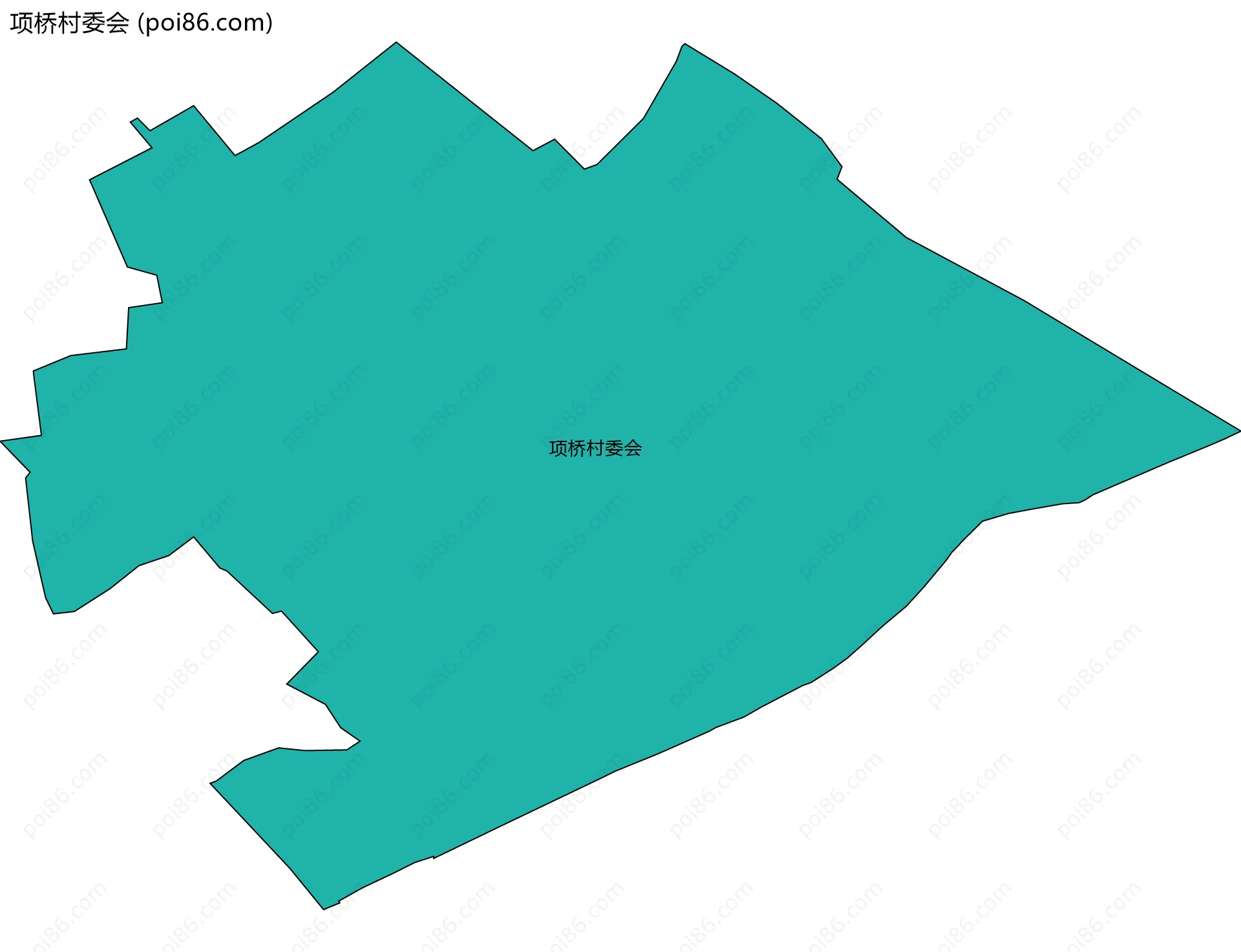 项桥村委会边界地图